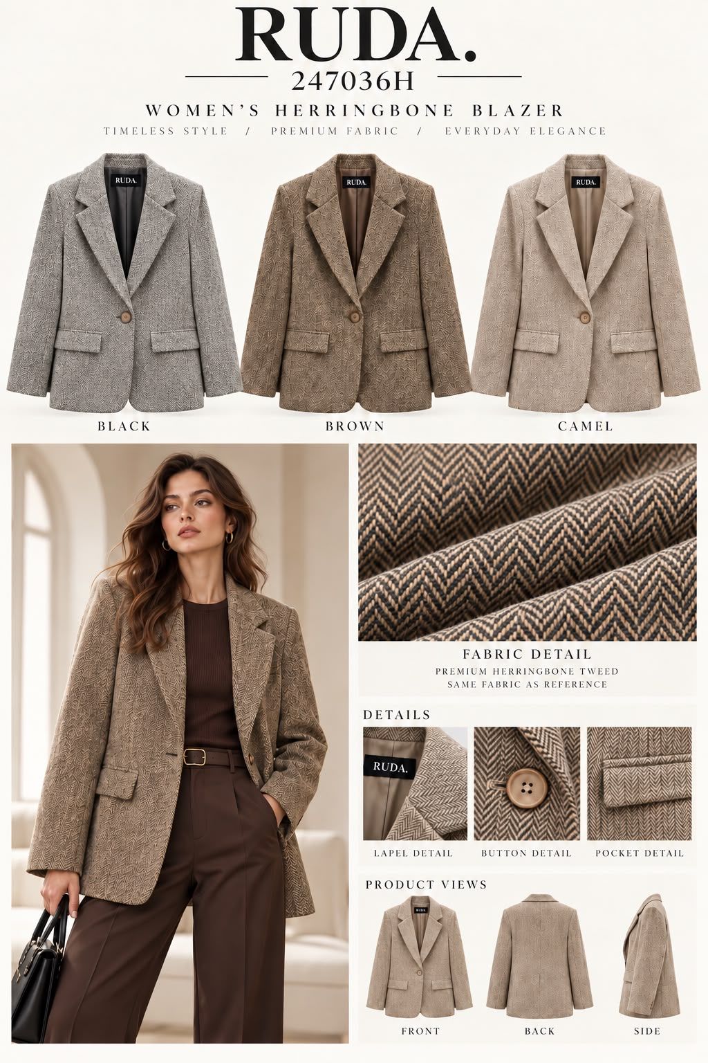 Taillierte Tailored-Jacke