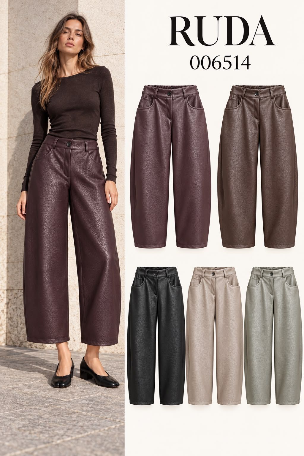 Lockere Wide-Leg-Hose