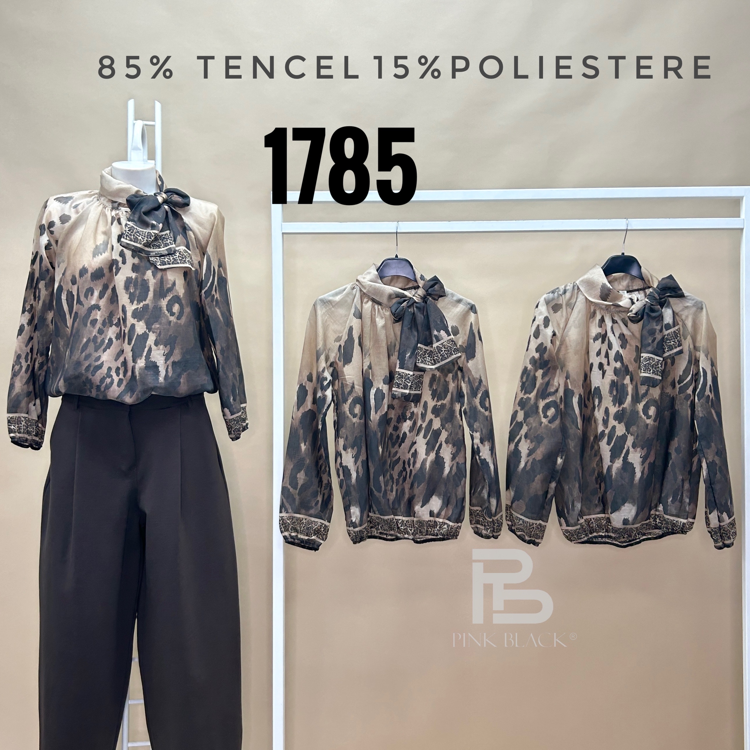 Bluse mit Schleife
