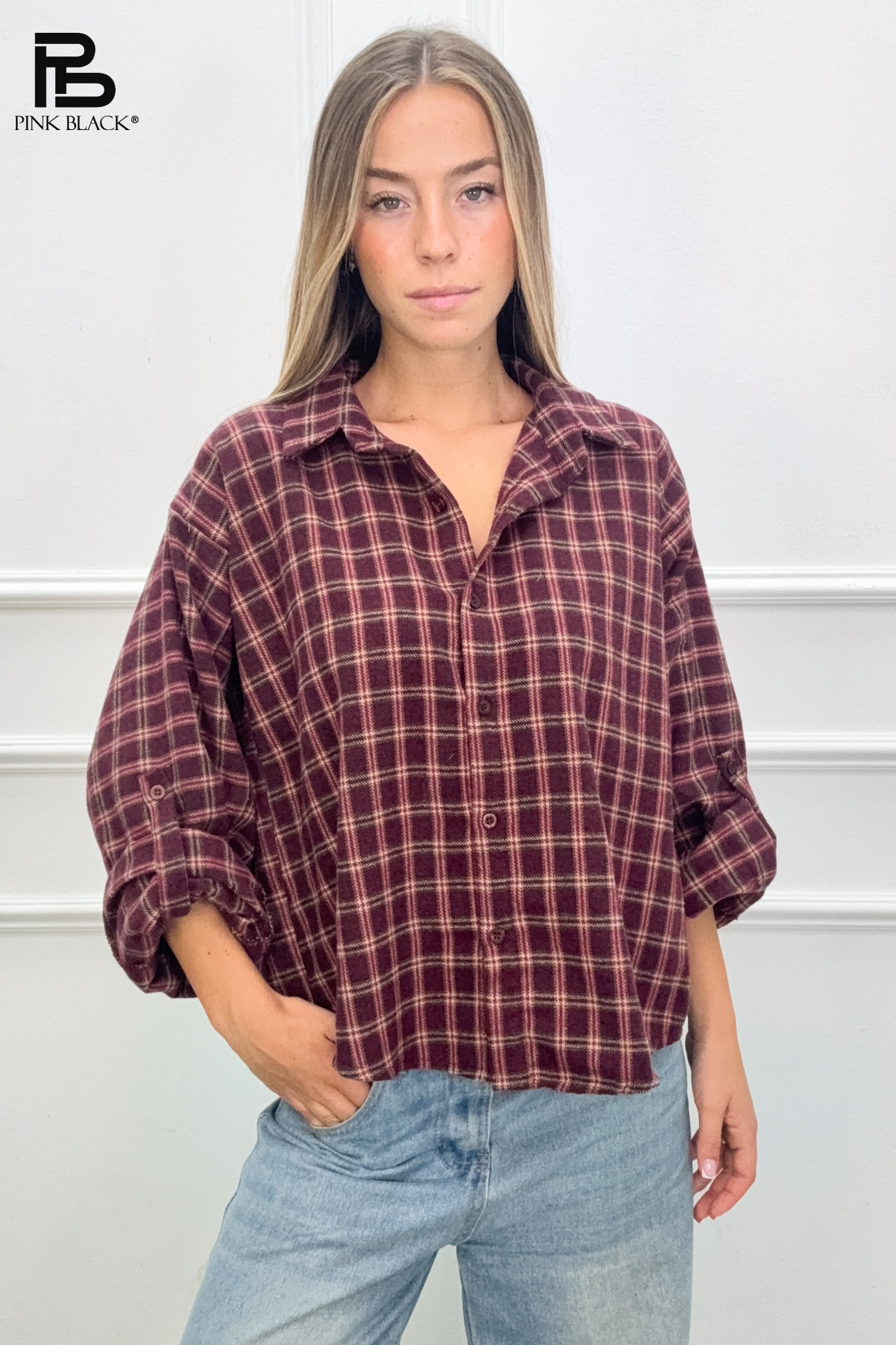 Oversize Hemd mit Kragen