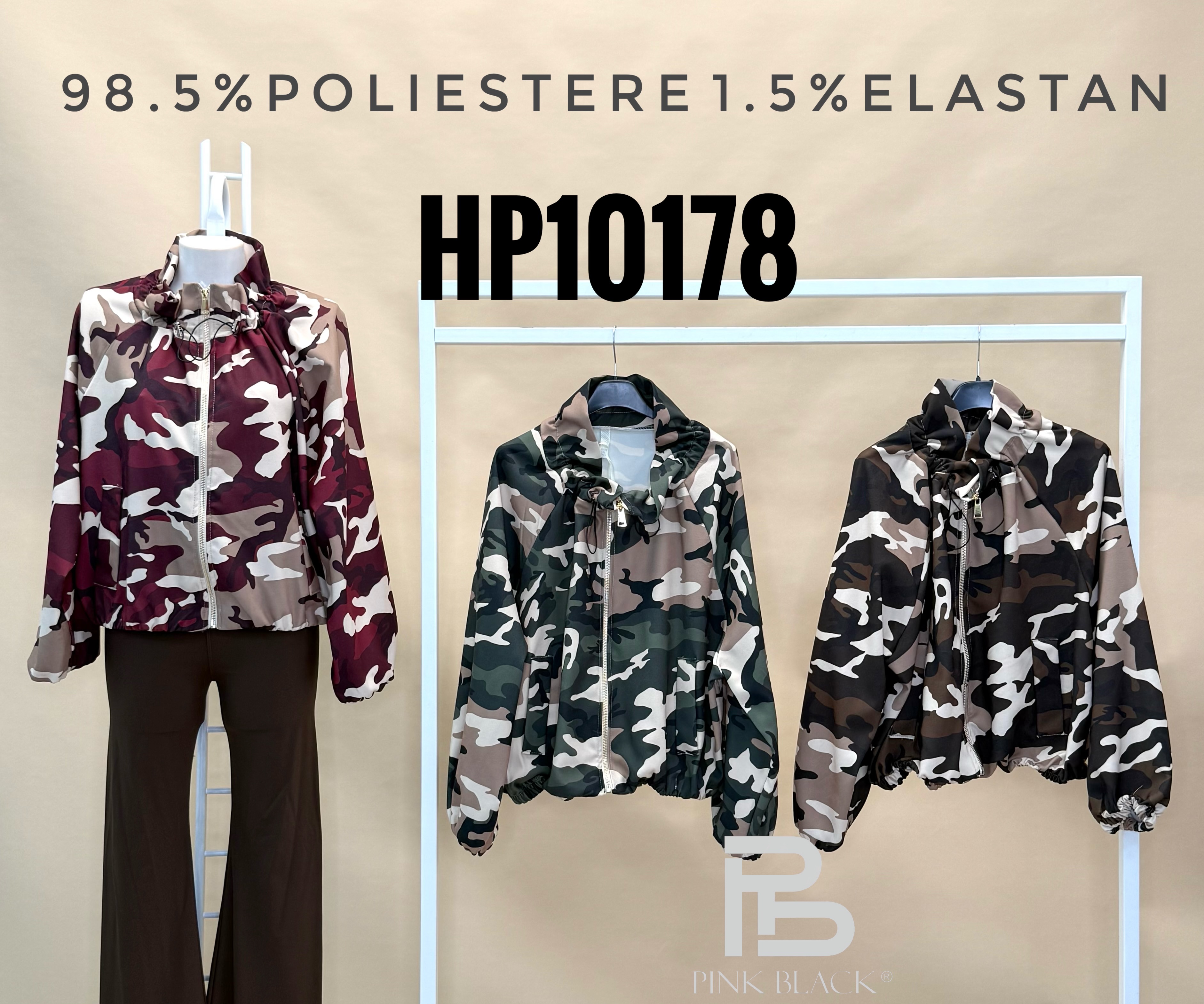 Kurze Camouflage-Jacke