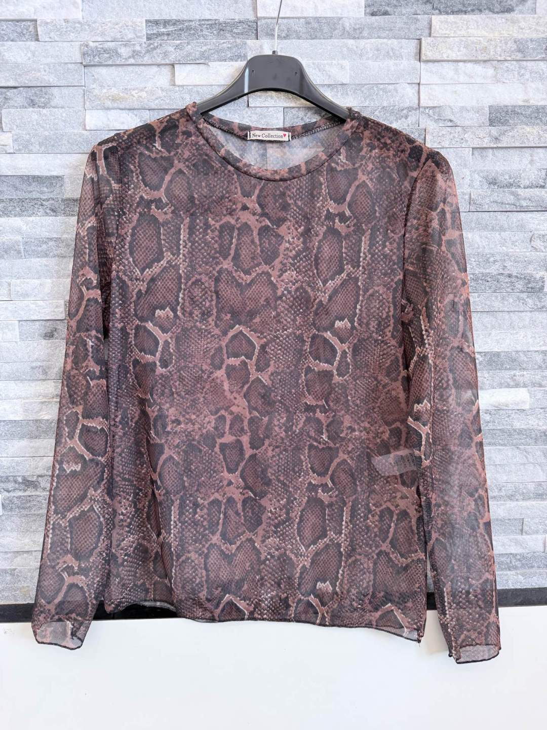 Bluse mit Animal‑Print