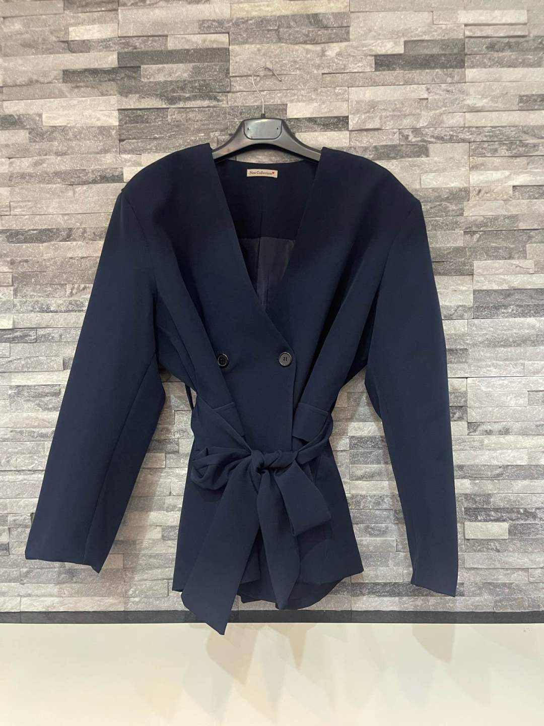 Regularjacke mit Bindegürtel