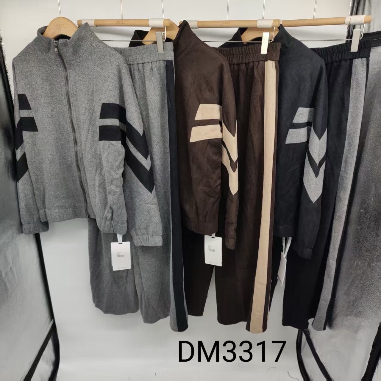 Sweat-Set — Halbrollkragen-Oberteil & Hose