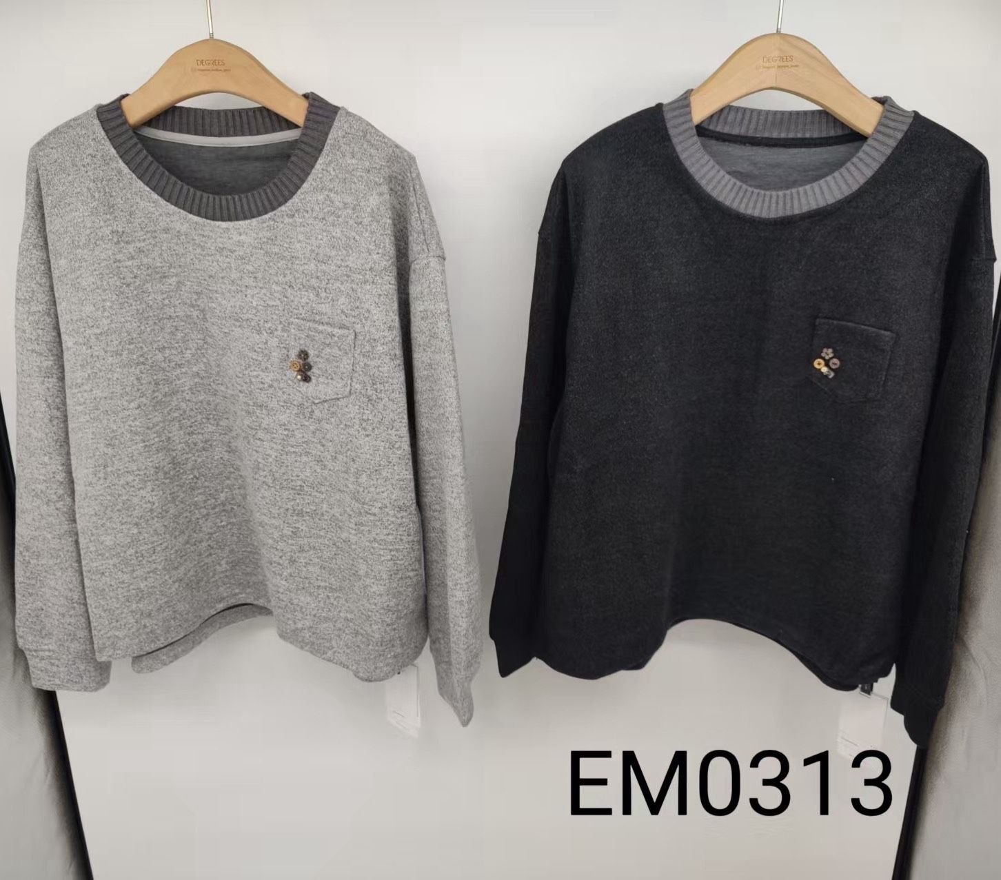 Lässiger Pullover mit Taschen