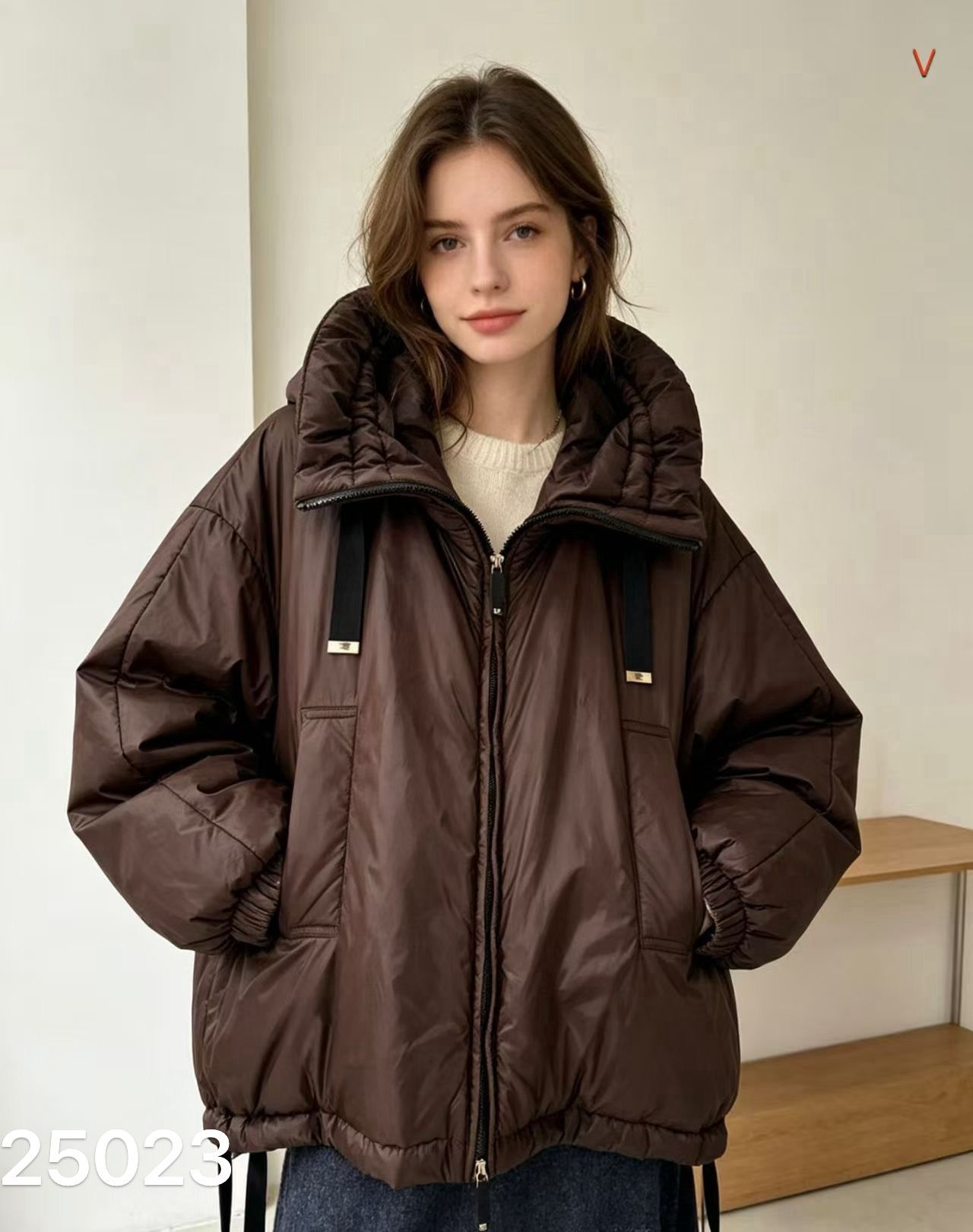 Oversize Jacke mit Kapuze