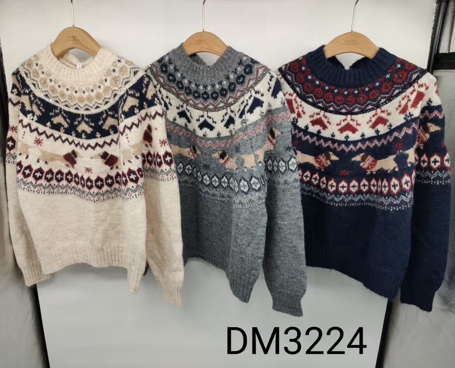 Pullover mit geometrischem Muster