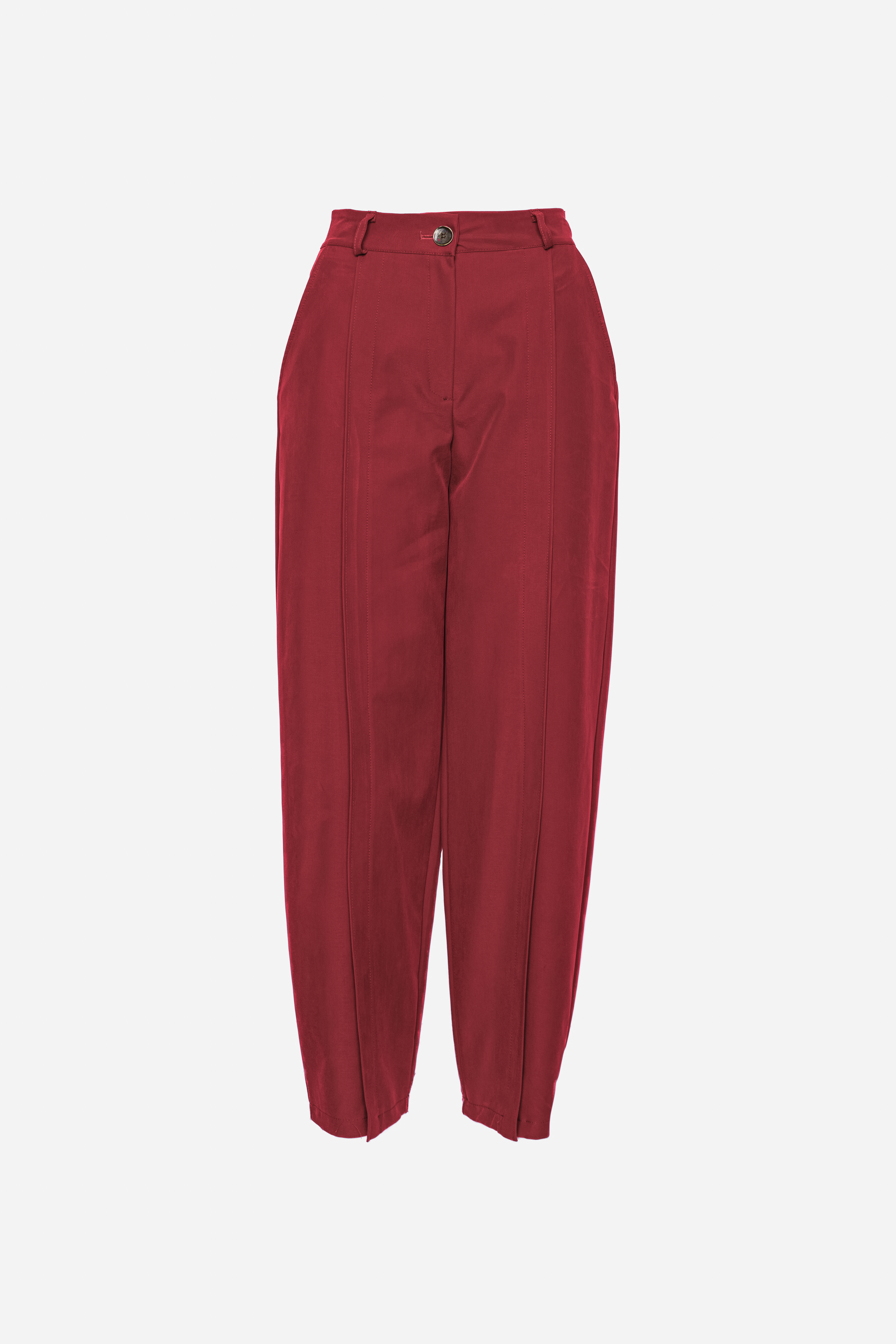 Gerade, hochgeschnittene Hose