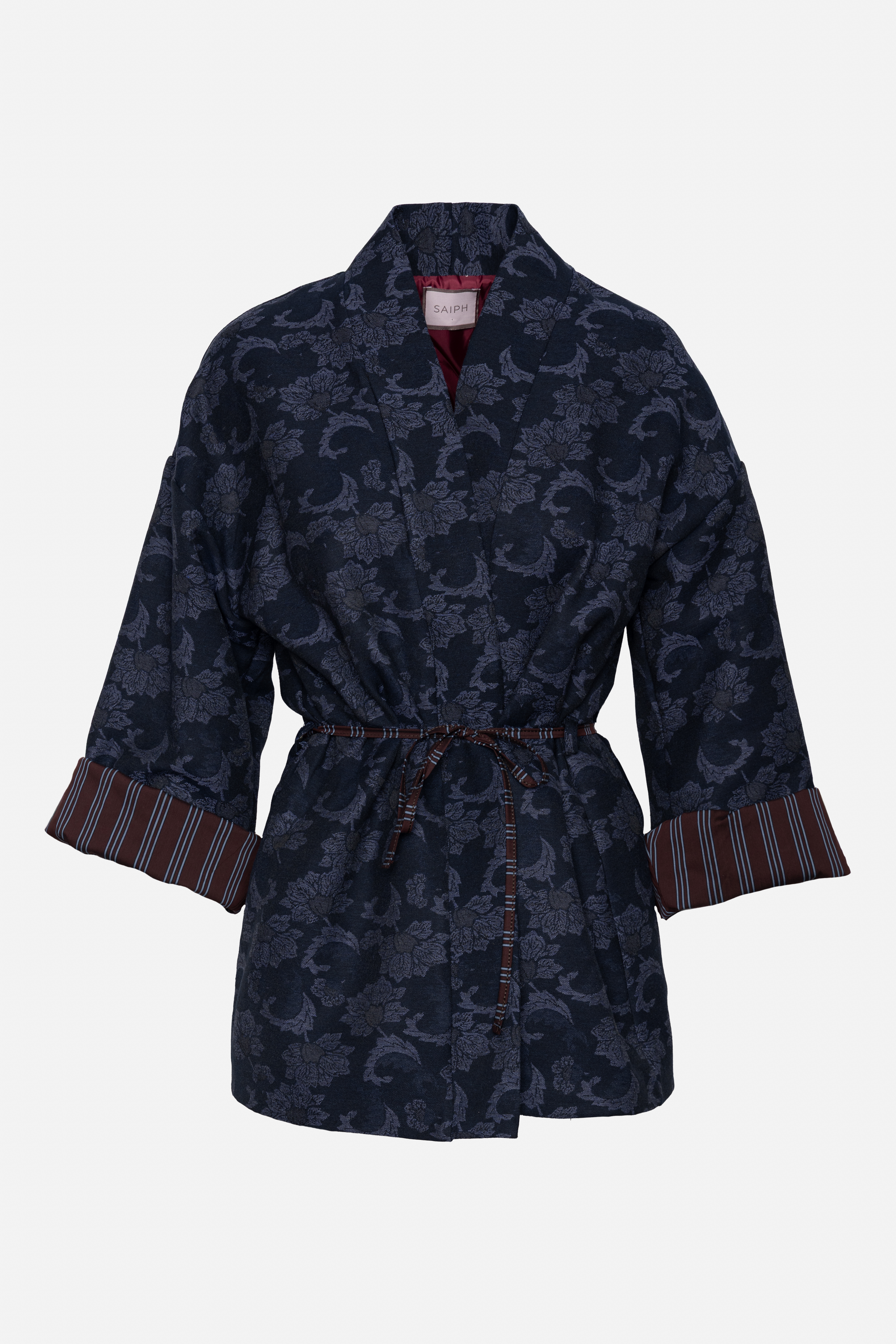 Gebundene Jacquard-Jacke