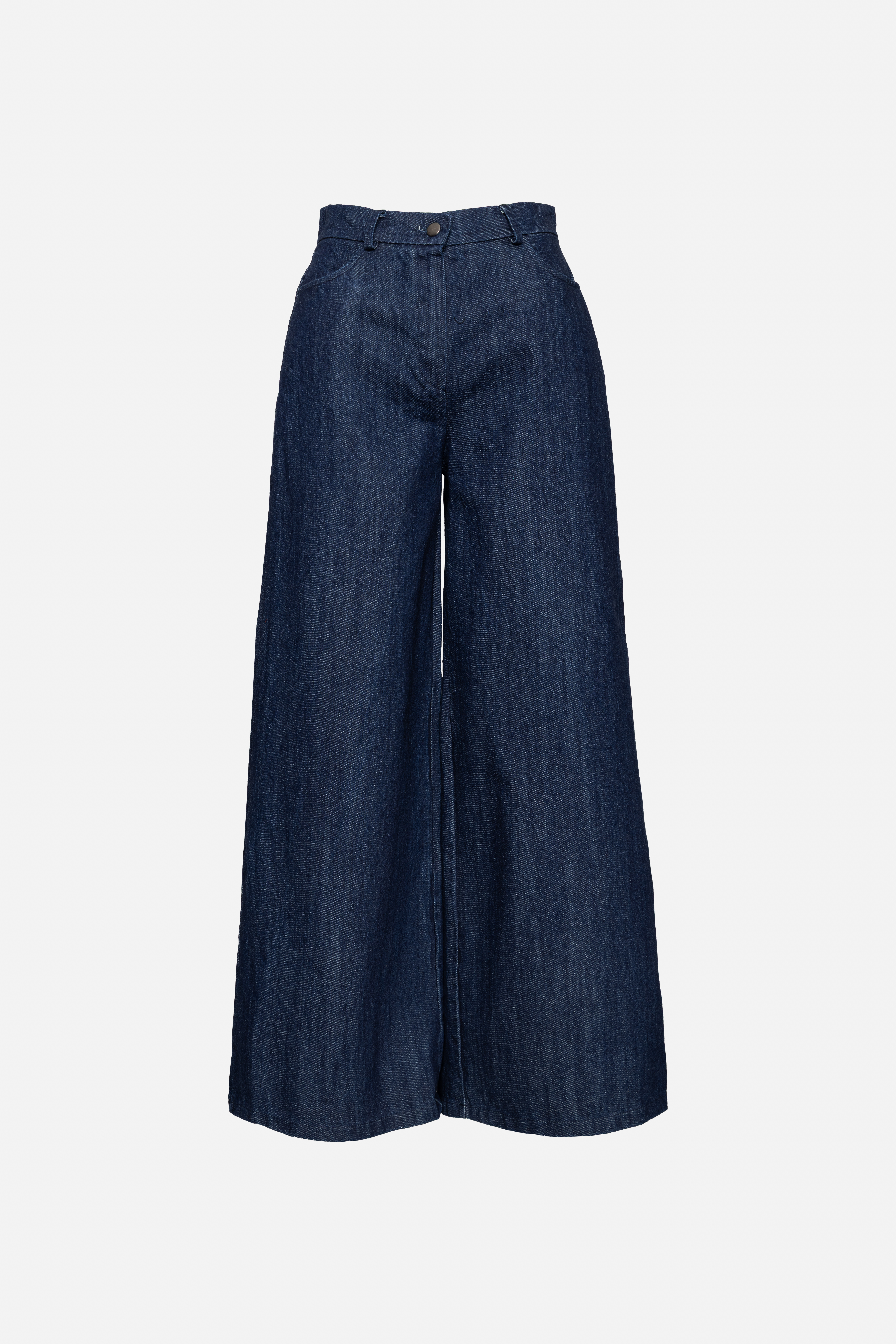 Wide-Leg Hose mit Hohem Bund