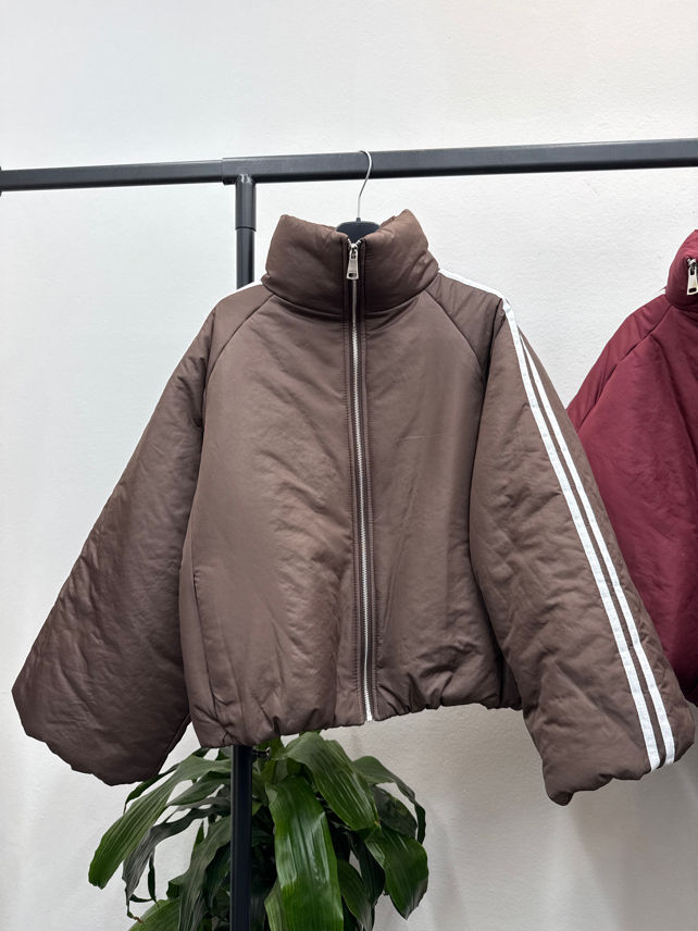 Oversize-Jacke mit Stehkragen