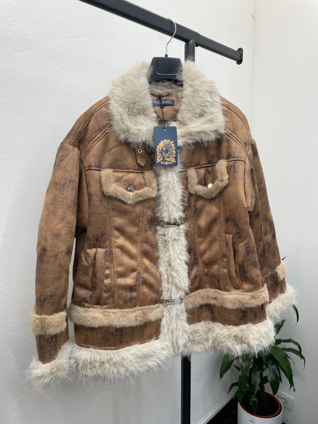 Jacke mit Eco-Fell