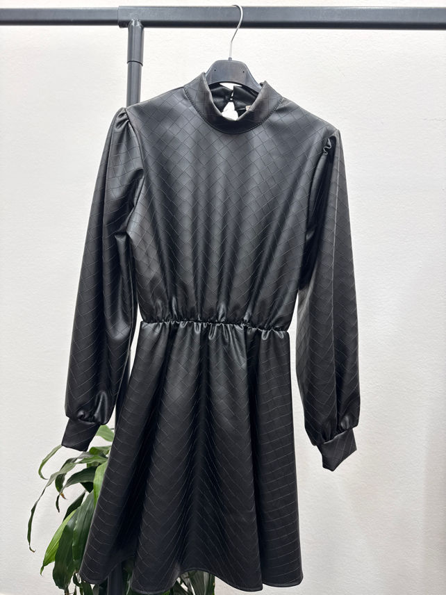 A‑Line Minikleid mit Halbrollkragen