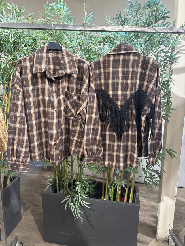 Oversize Hemd im Karo-Design