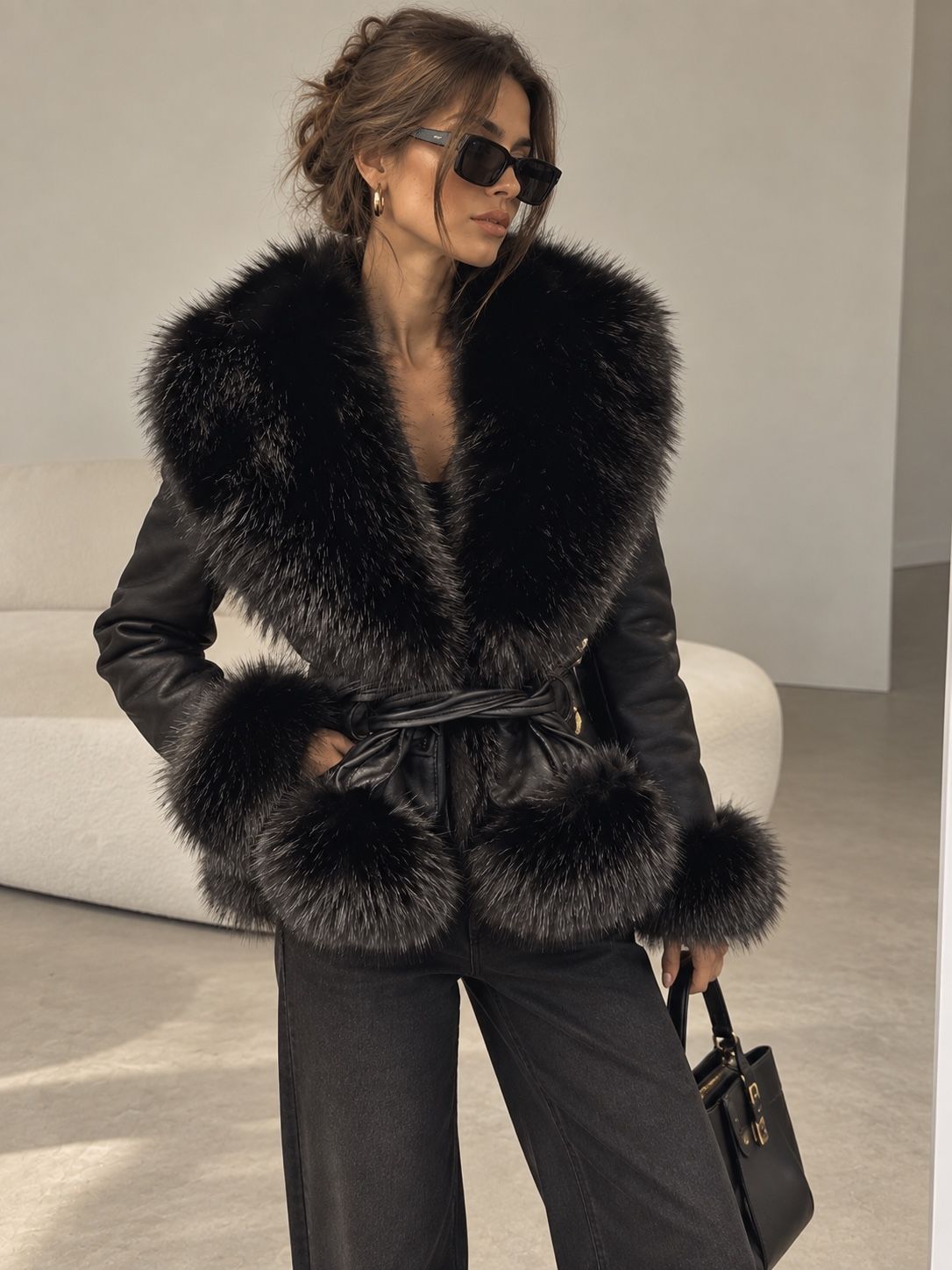 Taillierter Blazer mit markantem Kragen