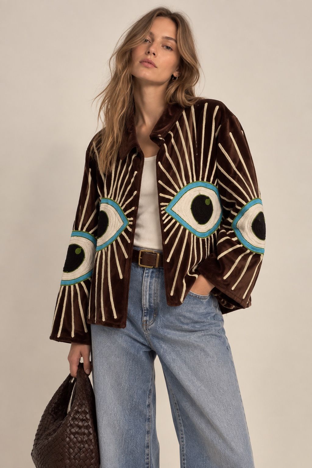 Lockere Jacke mit Hemdkragen