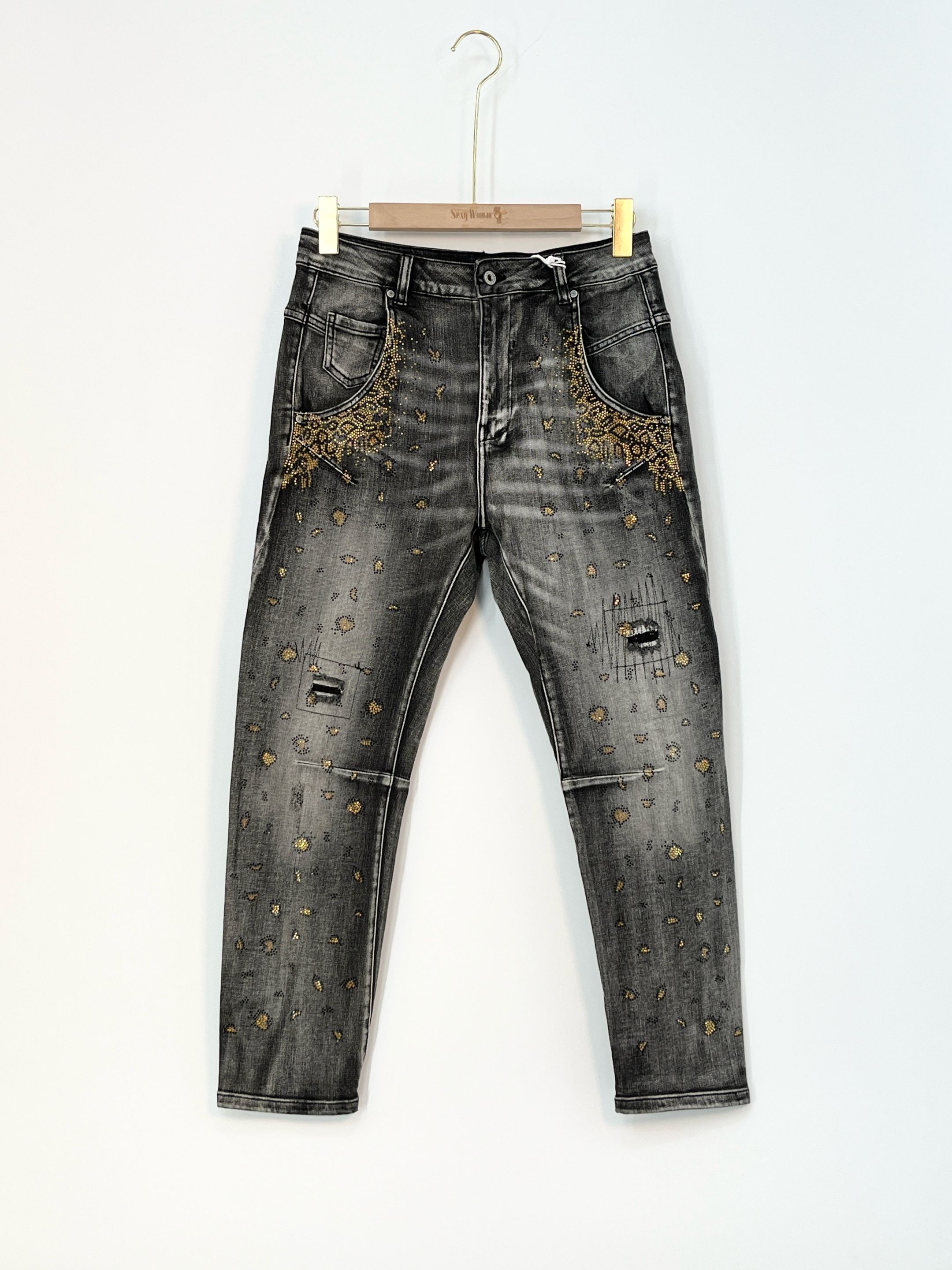 Jeans mit hohem Bund