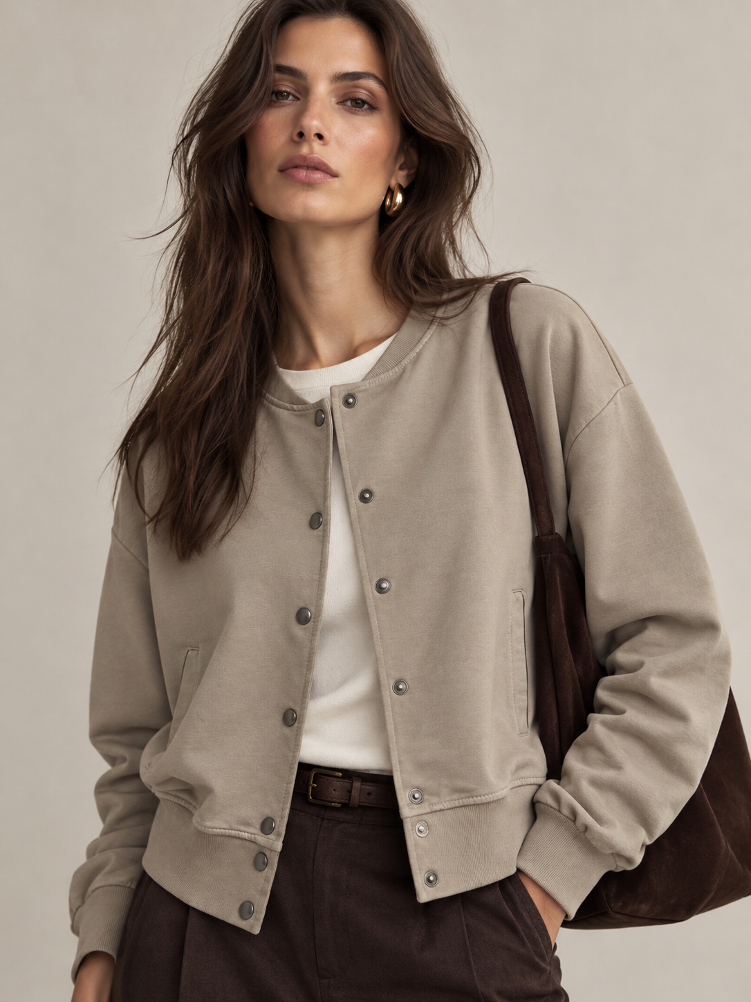 Lockerer Bomber-Blouson