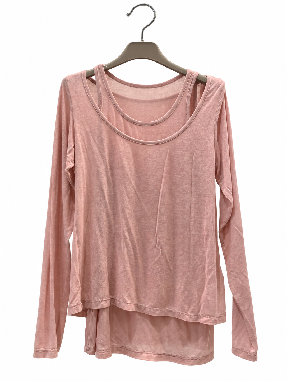 Locker geschnittene Bluse mit Lagenlook