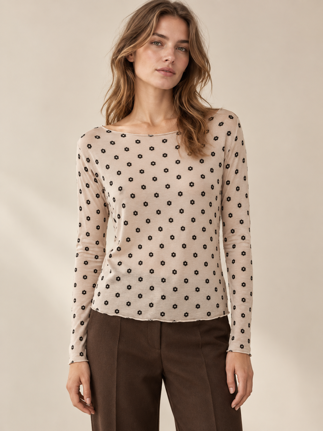 Bluse mit Mikroblüten