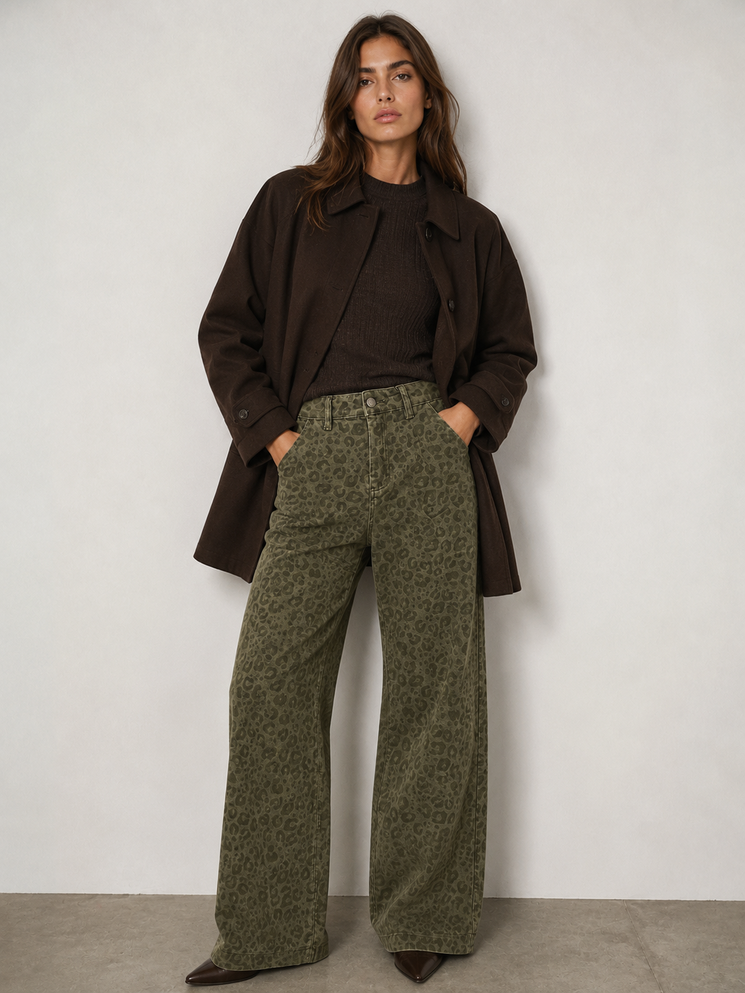 Wide‑Leg Hose mit hoher Taille