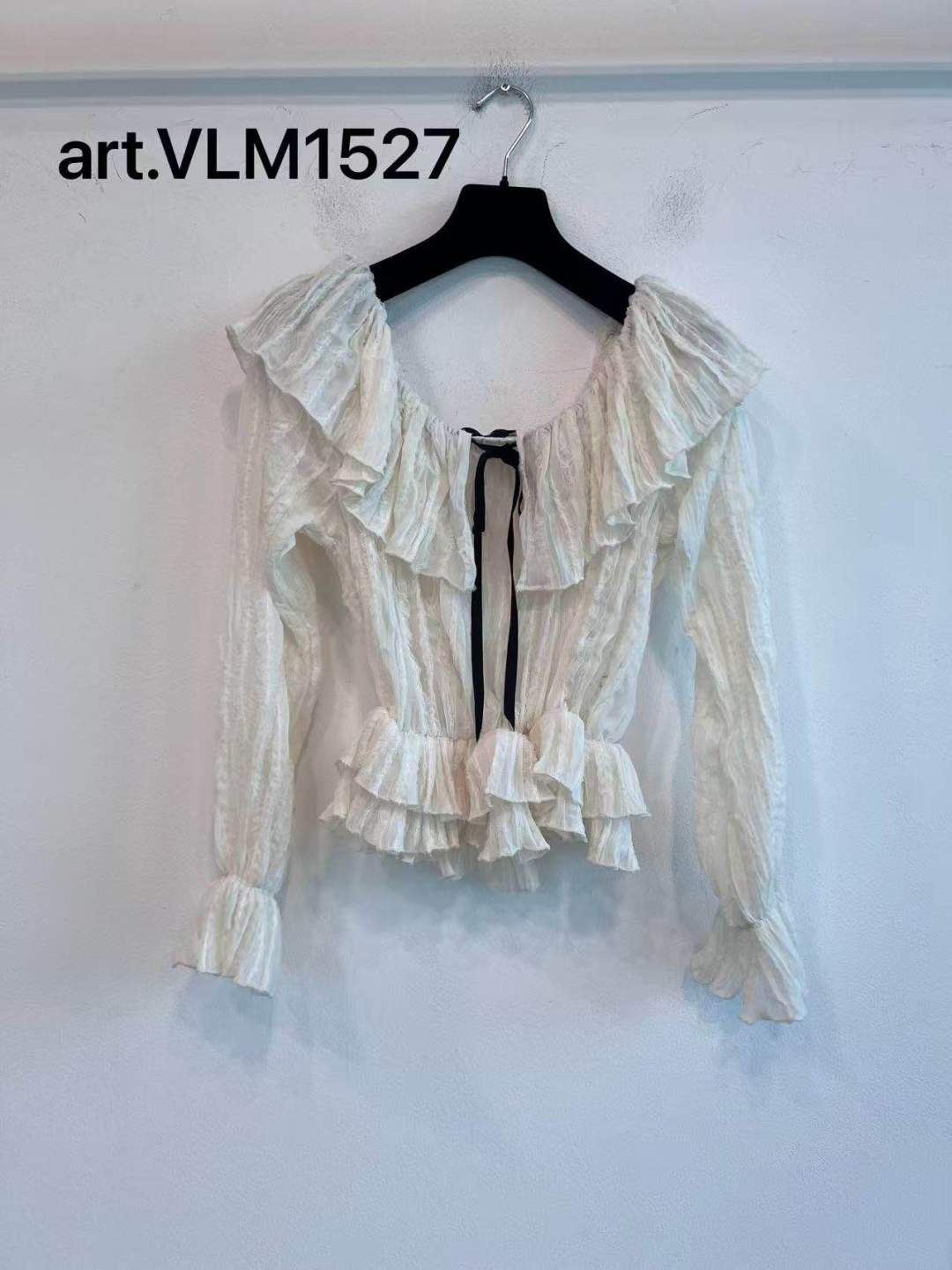 Schulterfreie Bluse mit Peplum