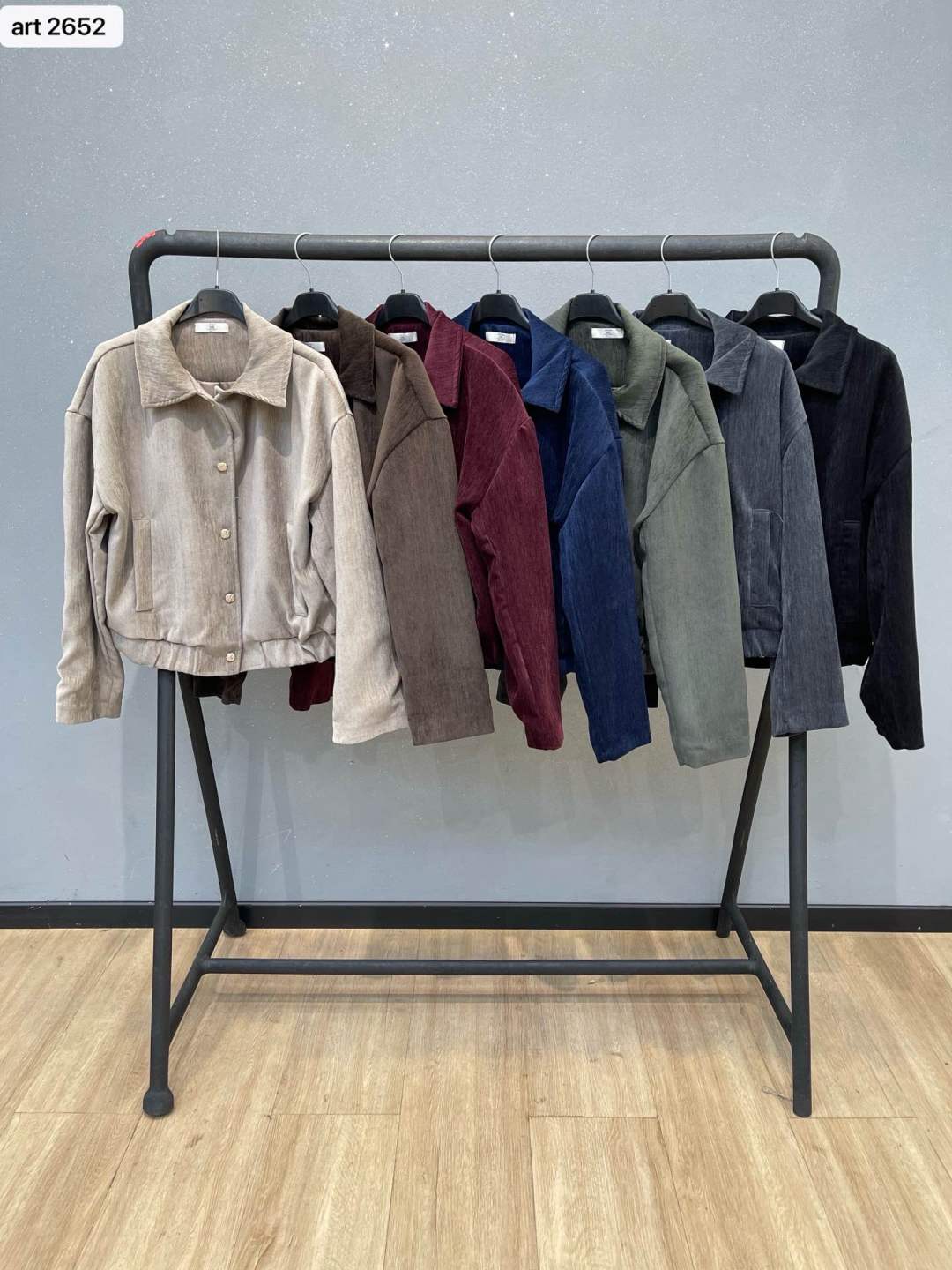 Kordjacke mit Kragen
