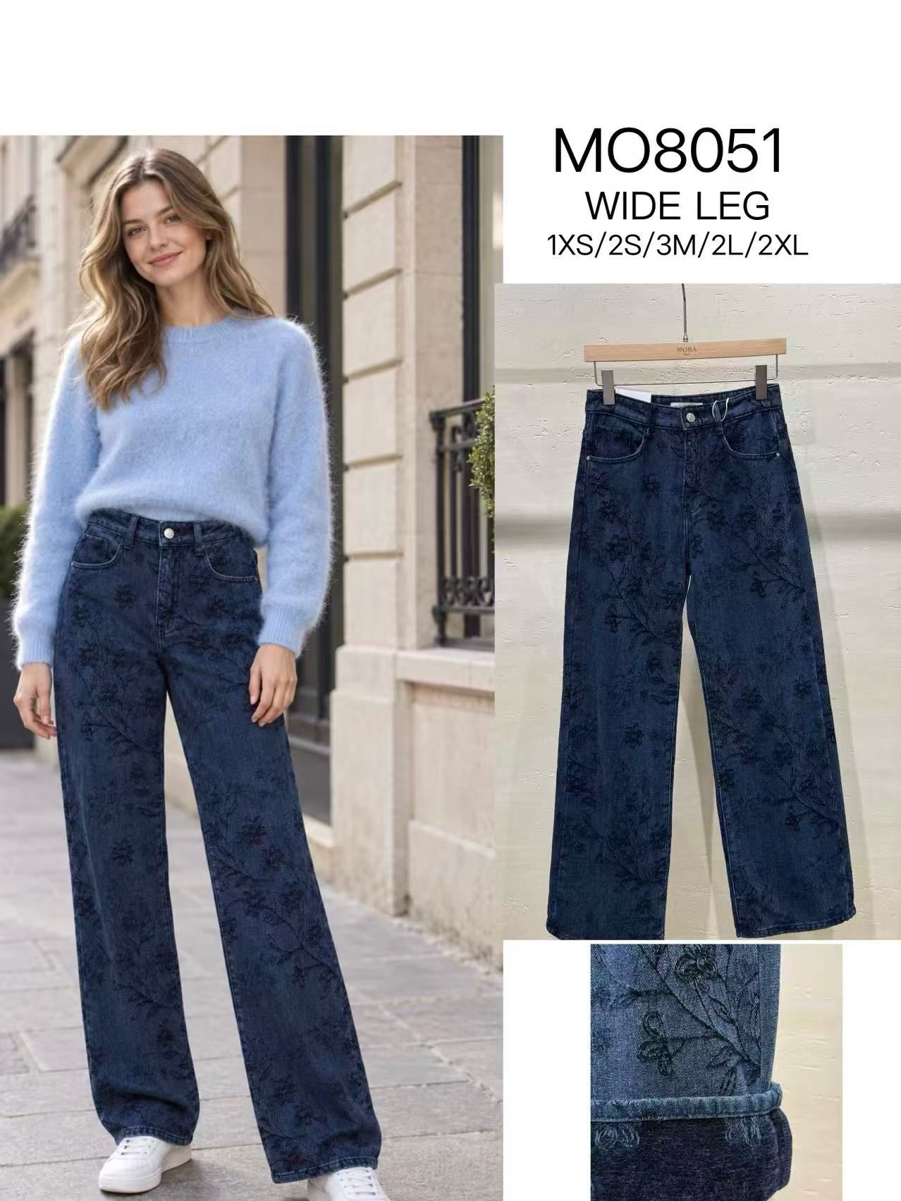 Weite Jeans mit hoher Taille