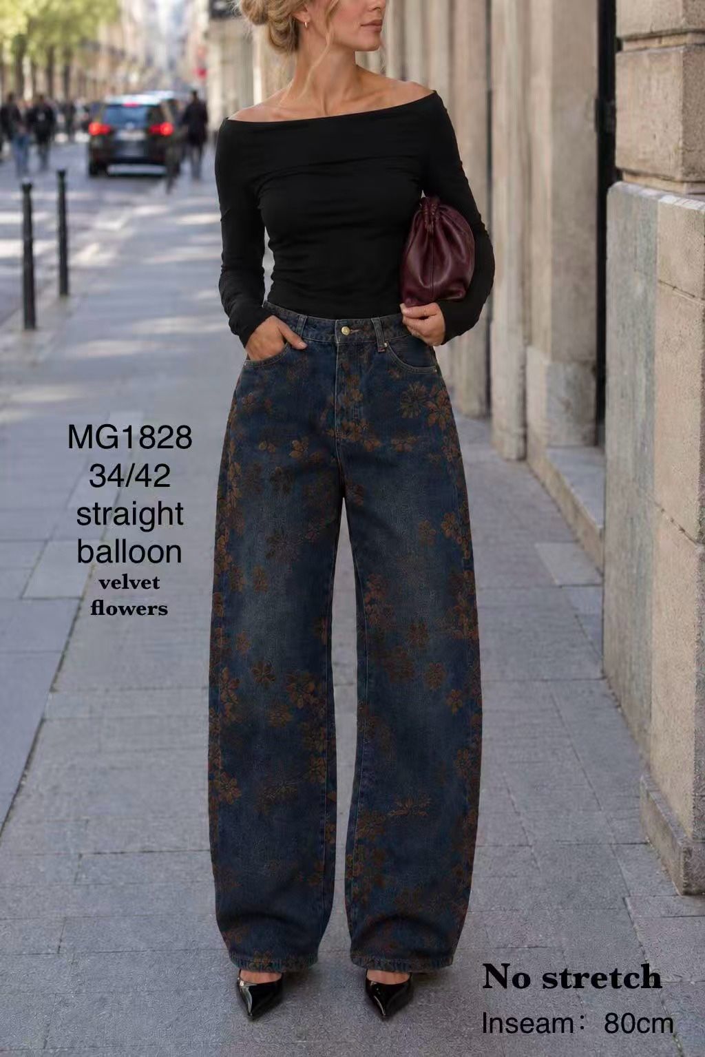 Weite High‑Waist Hose