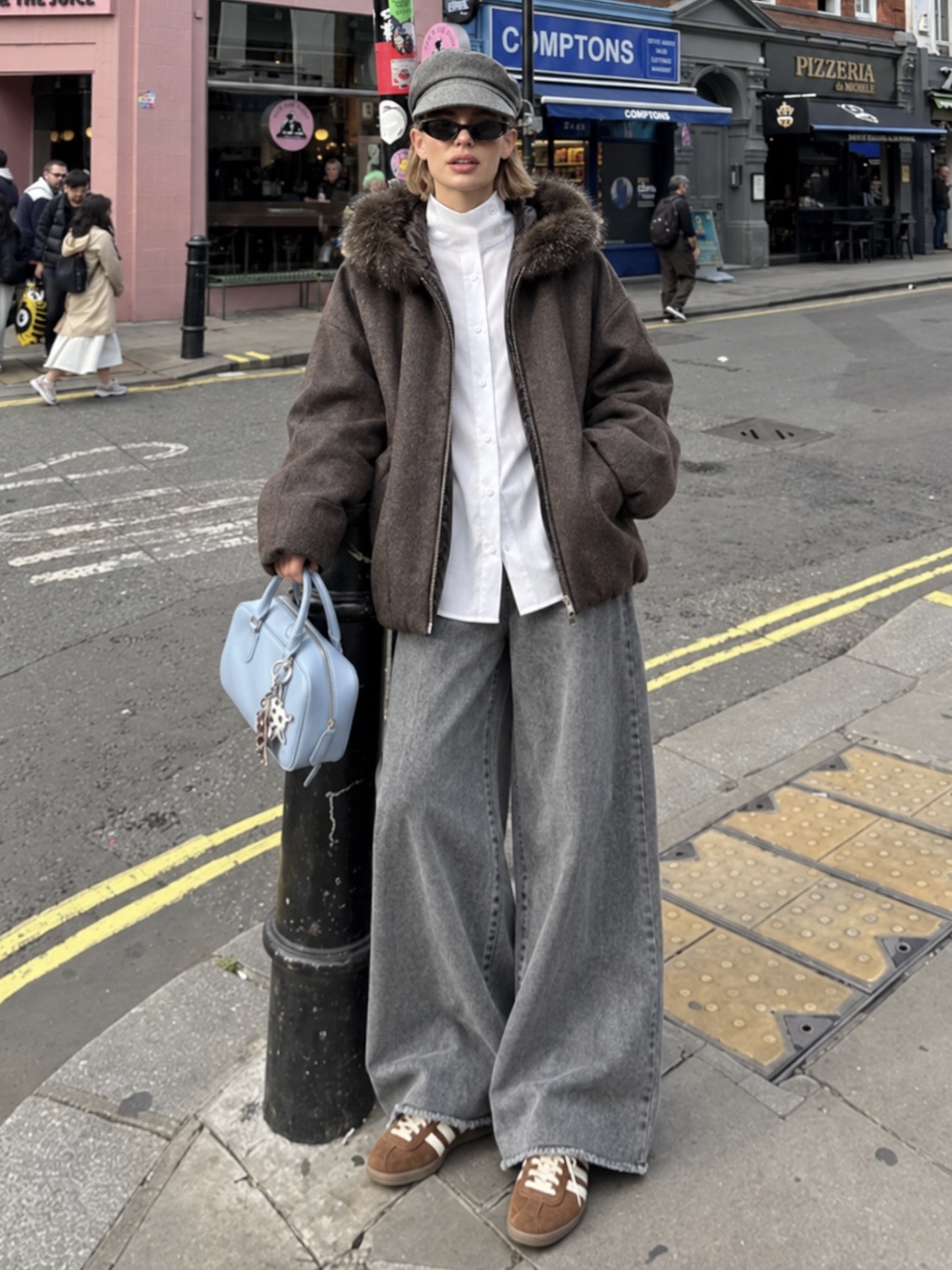 Oversize-Jacke mit Kapuze