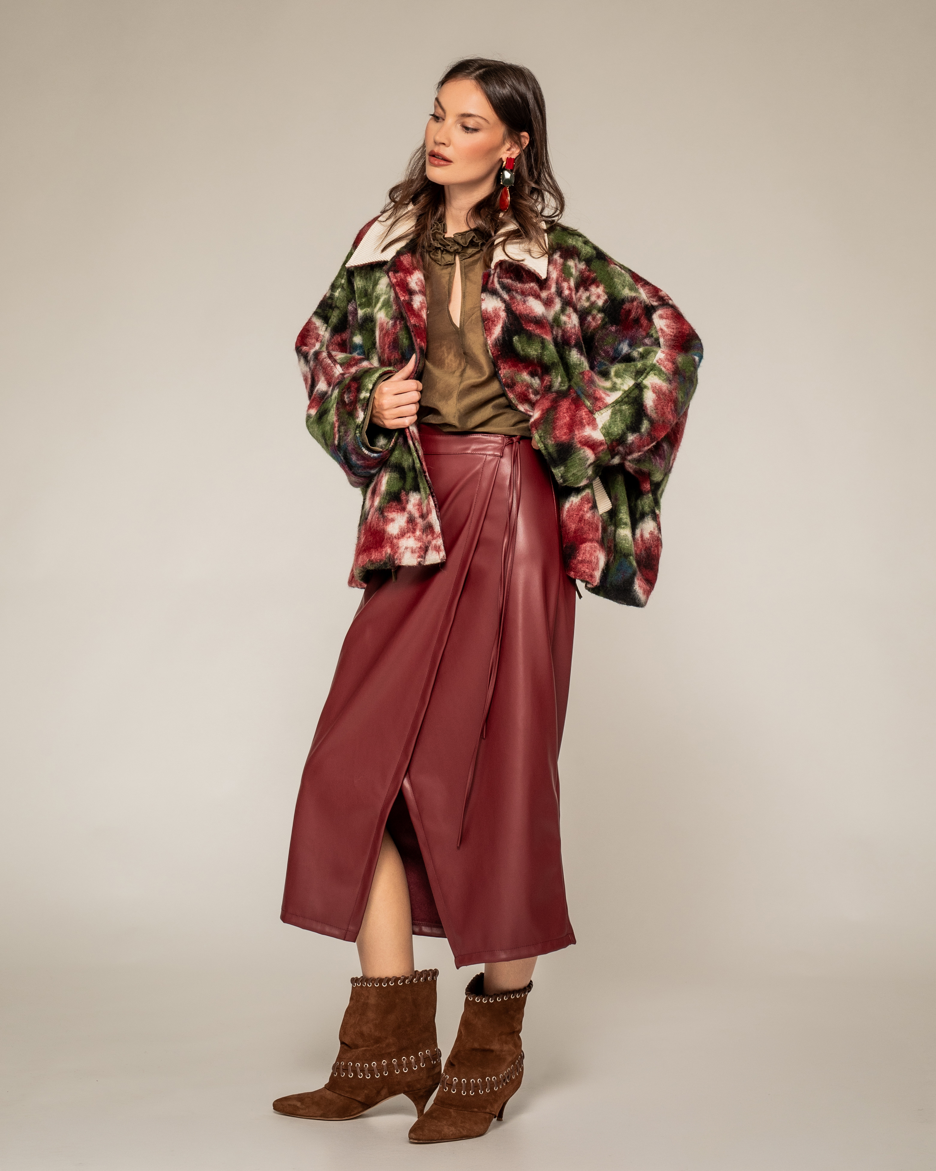 Oversize-Jacke mit Kragen