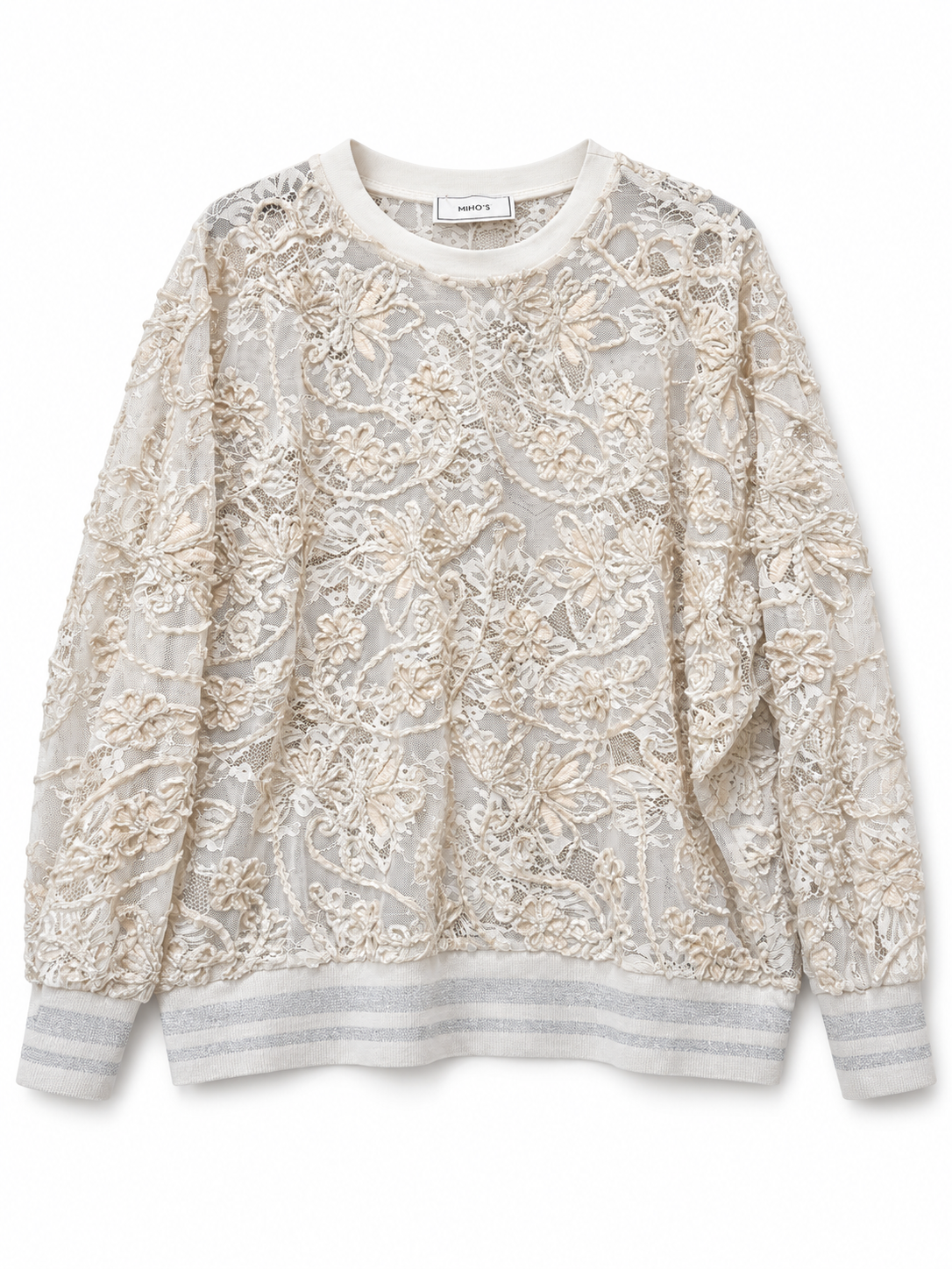 Oversize-Sweatshirt mit Stickerei