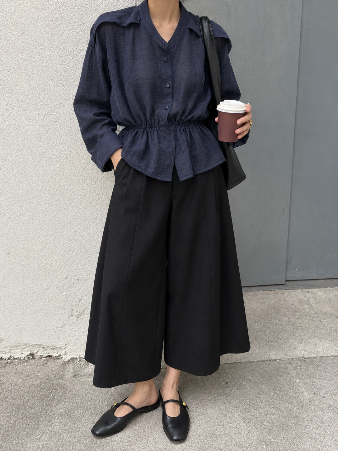 Bluse mit Taillengummi