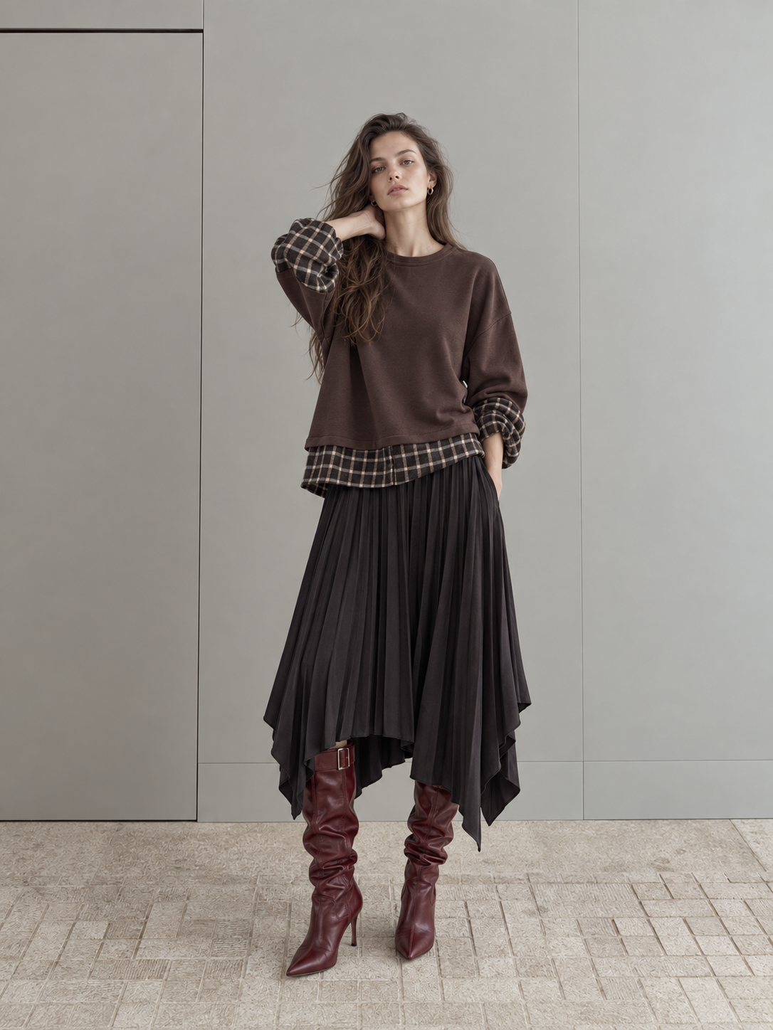 Legeres Sweatshirt mit Knopfdetails