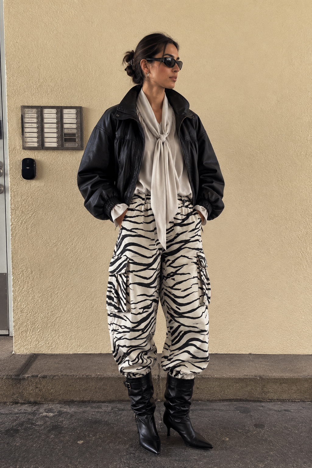 Bluse mit Schleifenbindung