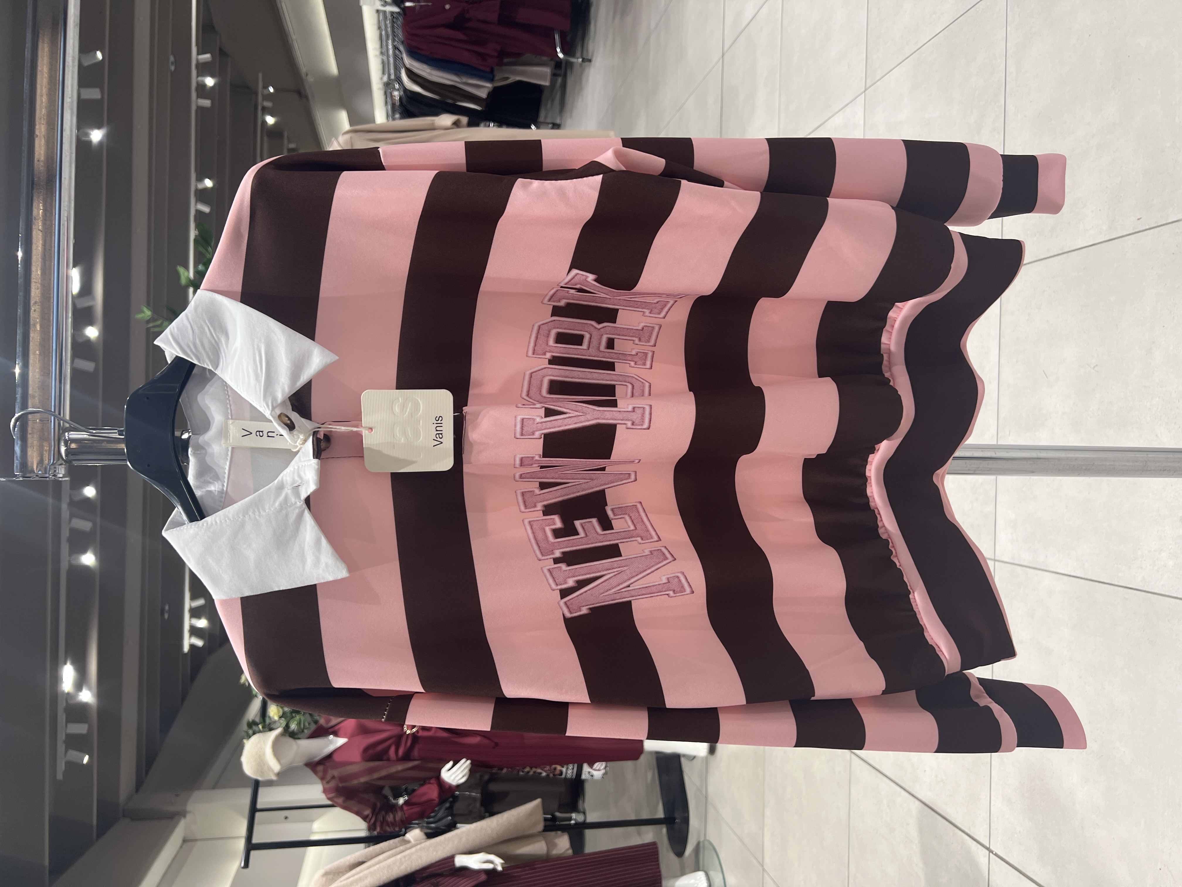 Oversized Sweatshirt mit Kragen