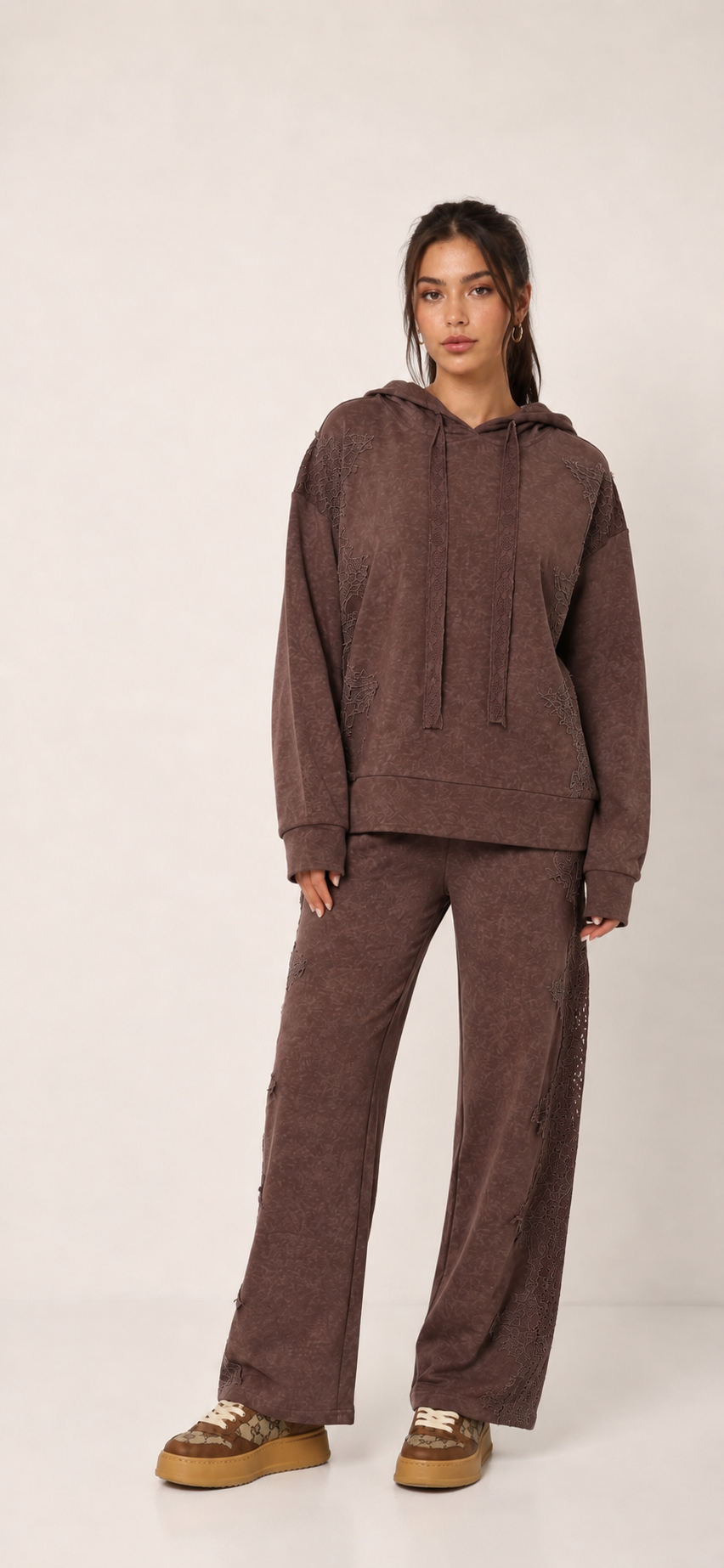 Sweat-Set mit Kapuze