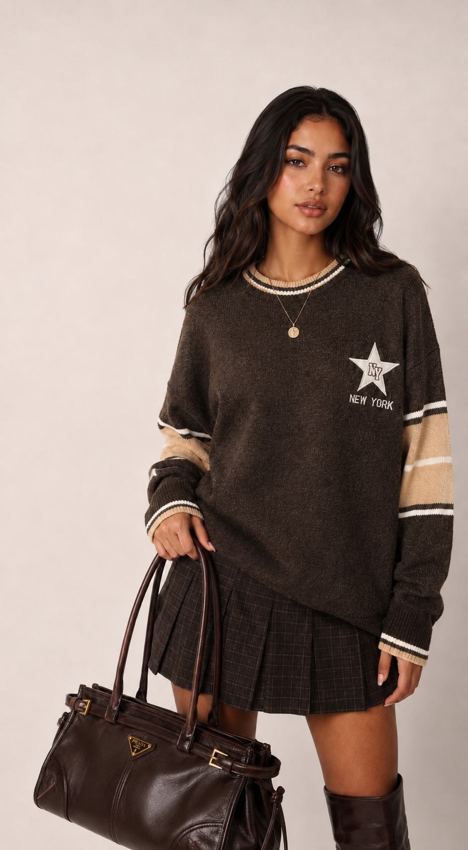 Lässiger Pullover mit Aufnäher
