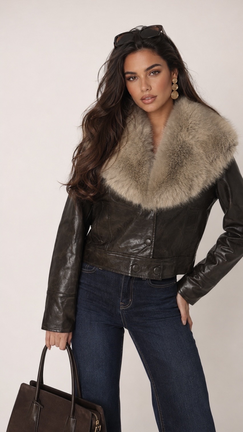 Taillierte Jacke mit Kragen
