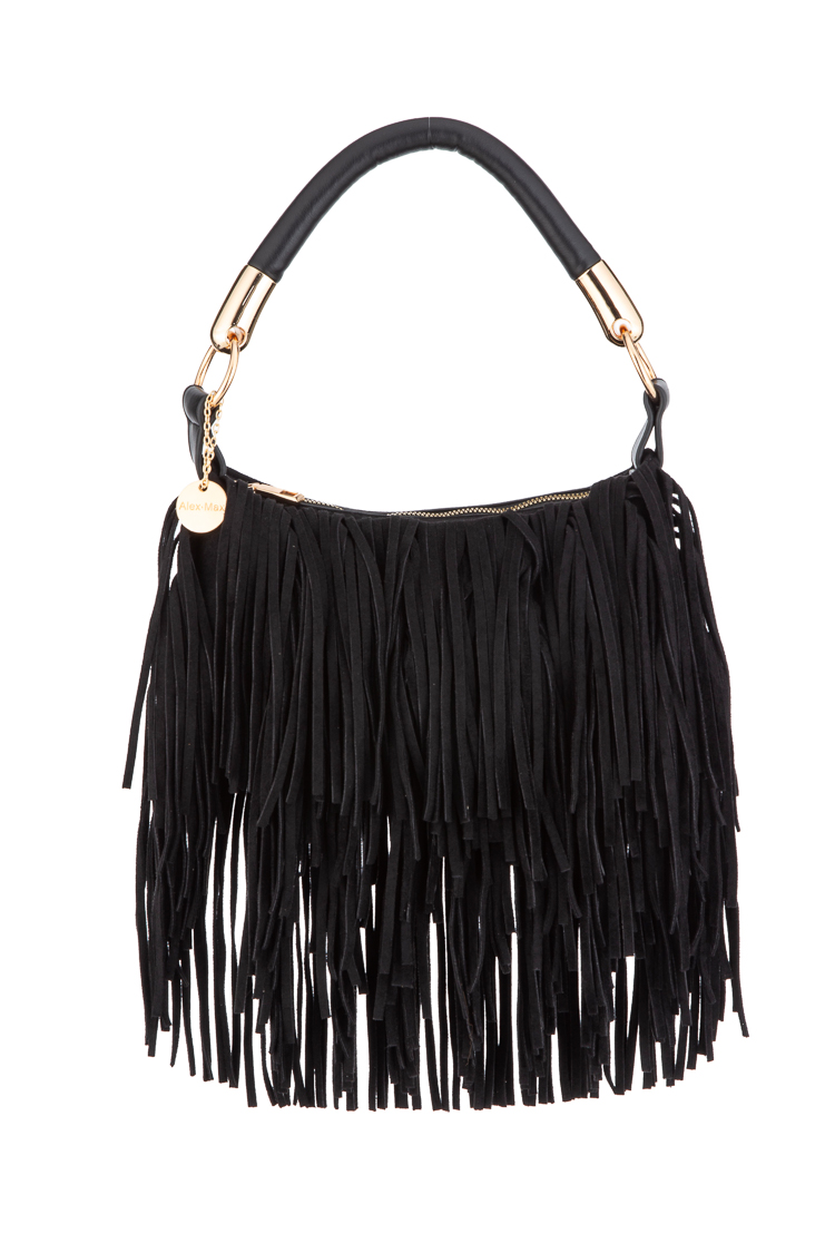 Boho Schultertasche mit Fransen