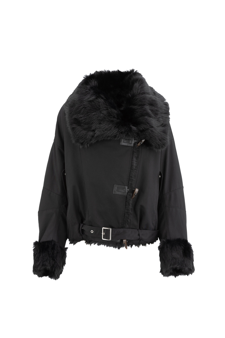 Oversize-Jacke mit markantem Kragen