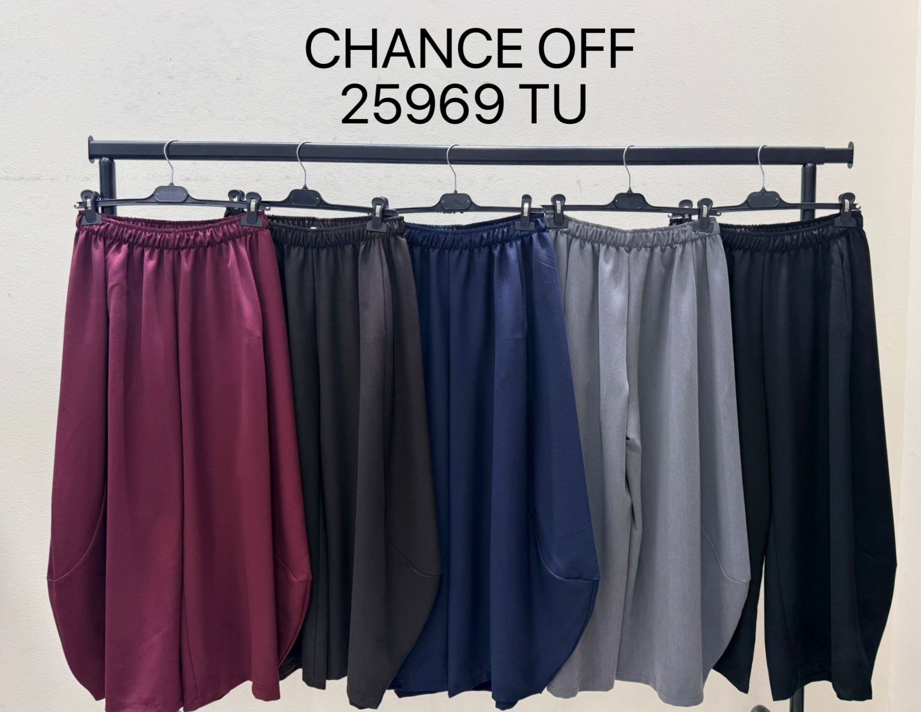 Wide-Leg-Hose mit Gummibund