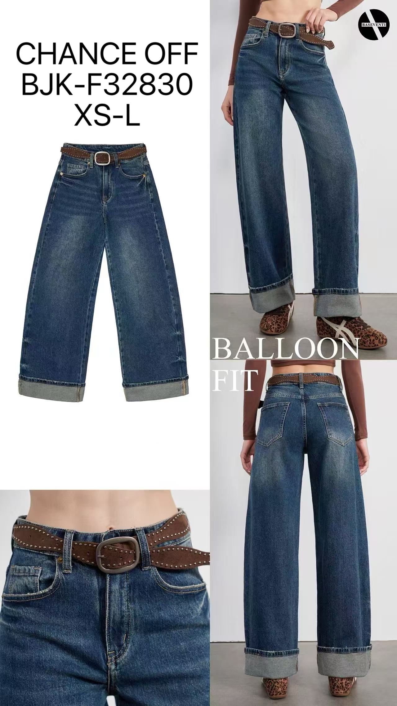 Balloon-Fit Jeans