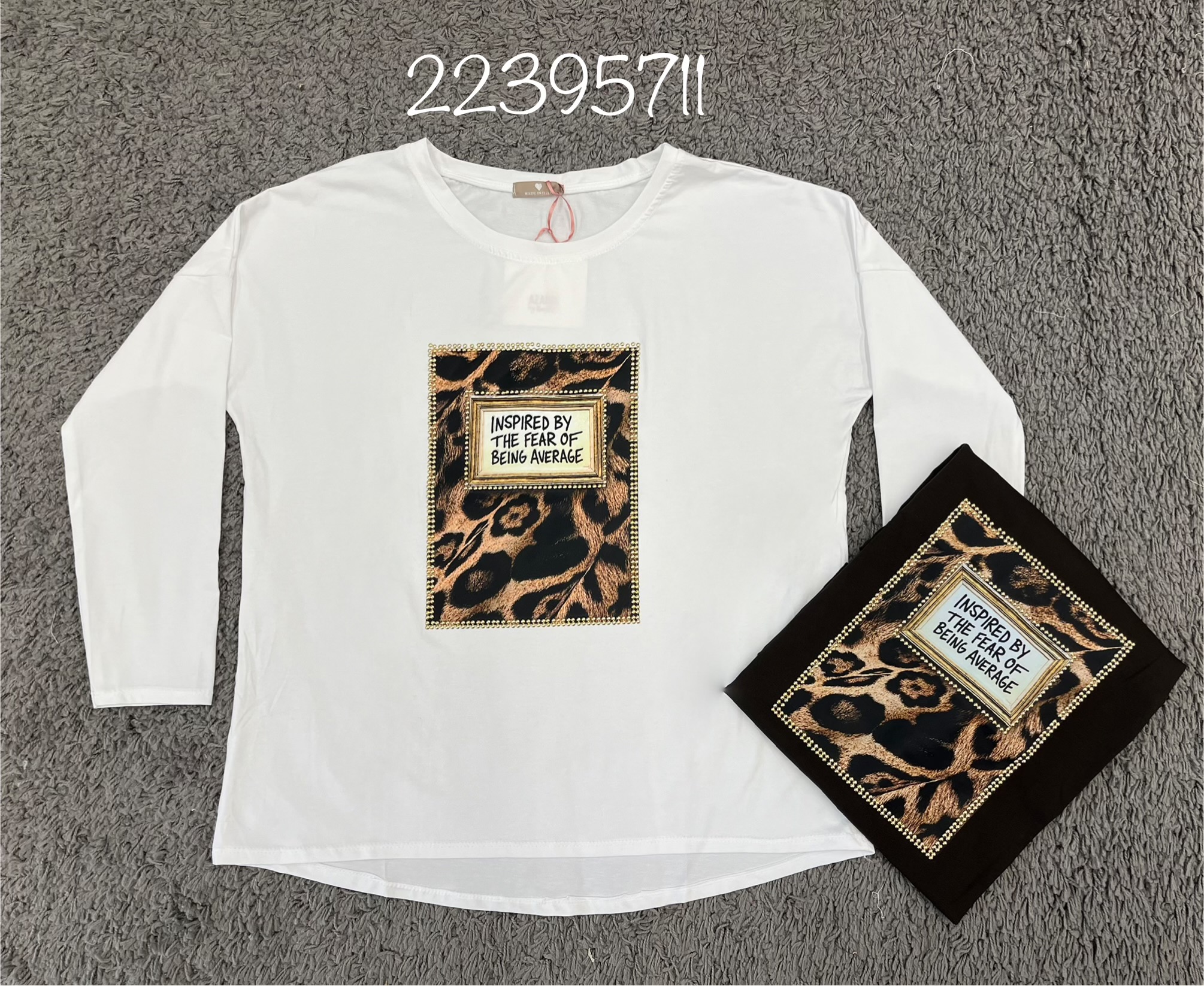 Lässig geschnittenes Langarm‑T-Shirt