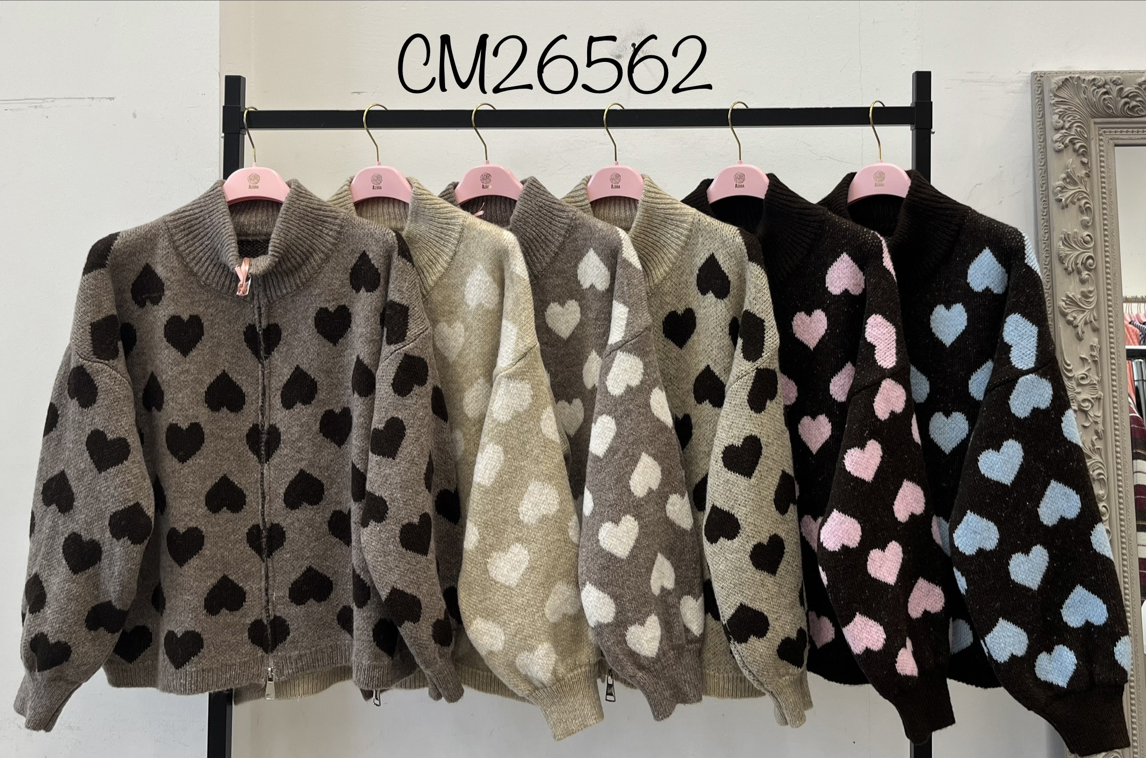 Oversize Pullover mit Rollkragen