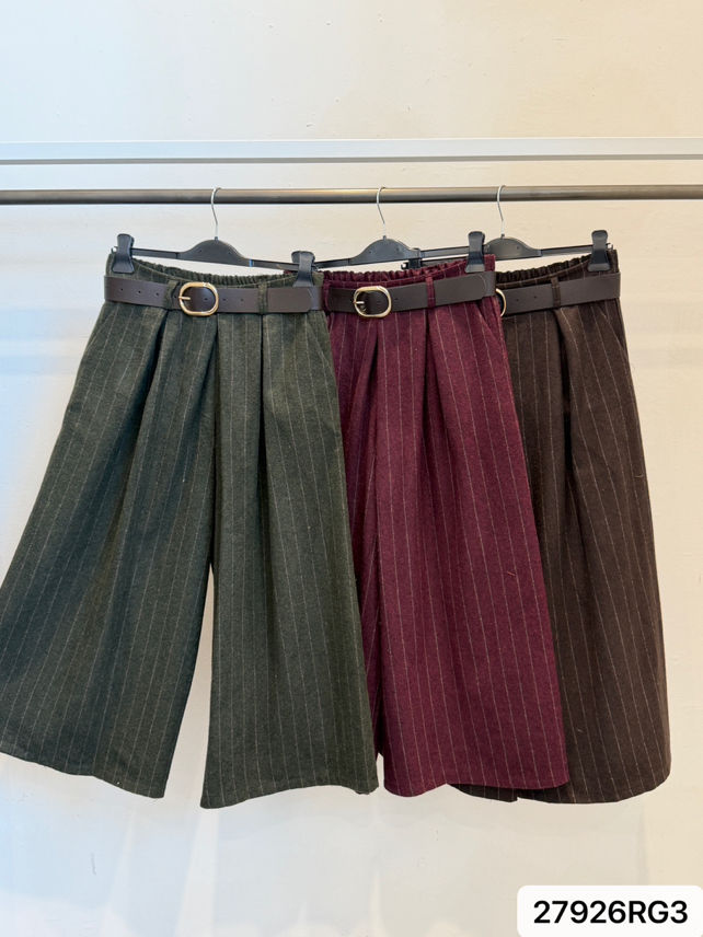 Wide-Leg-Hose mit Falten
