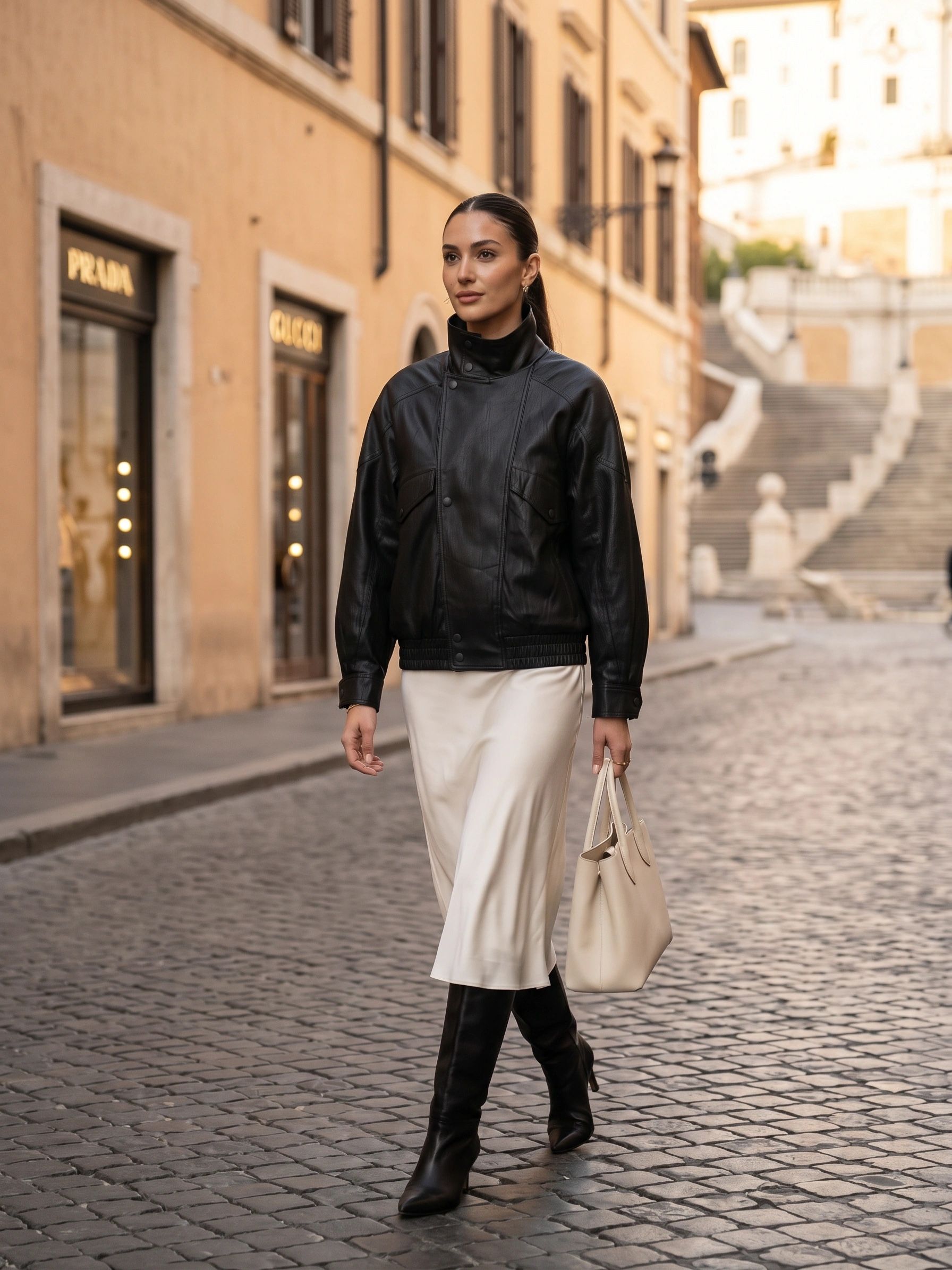 Oversized-Jacke mit Stehkragen