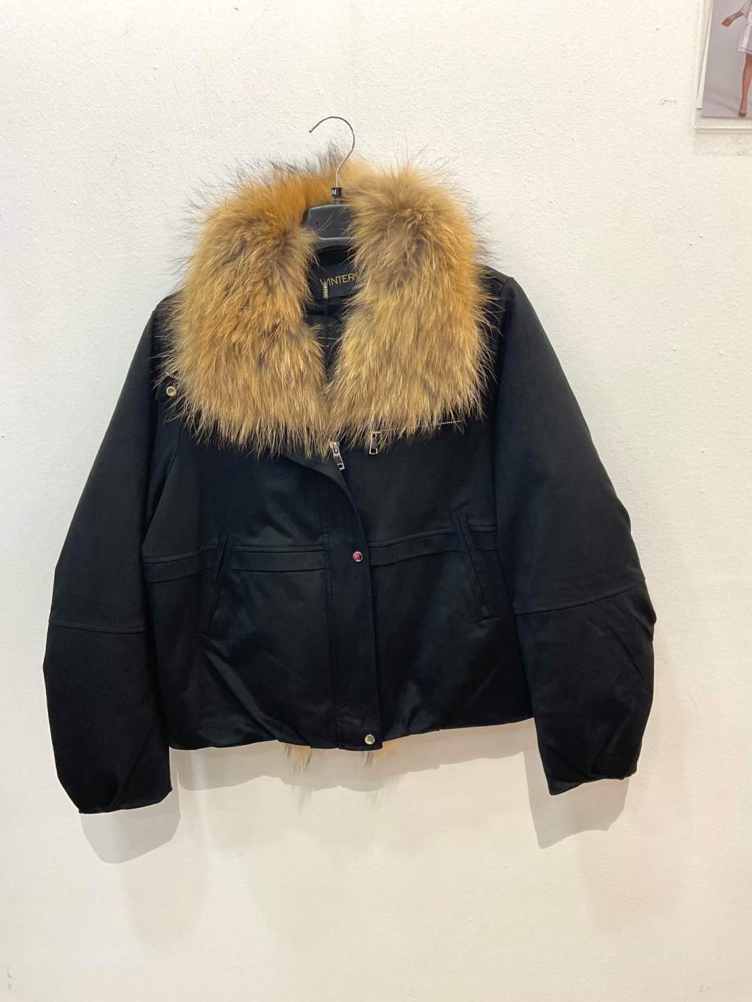 Biker-Jacke mit Kragen