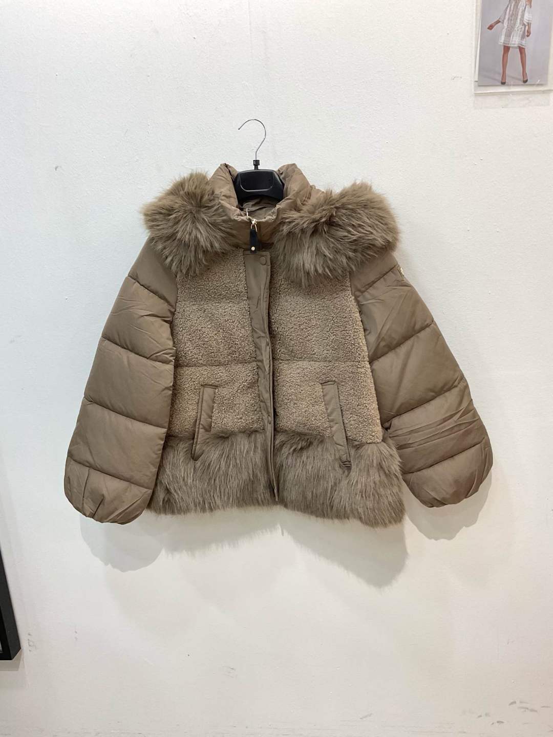 Gesteppte Kapuzenjacke