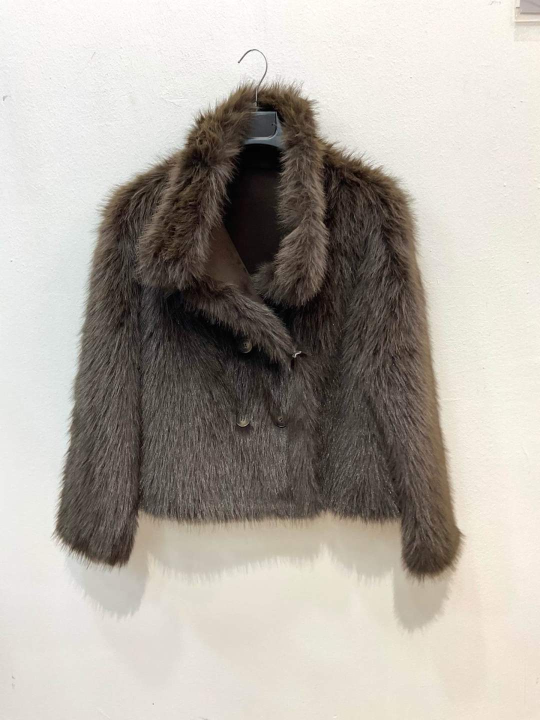 Kurzjacke mit Kunstfell